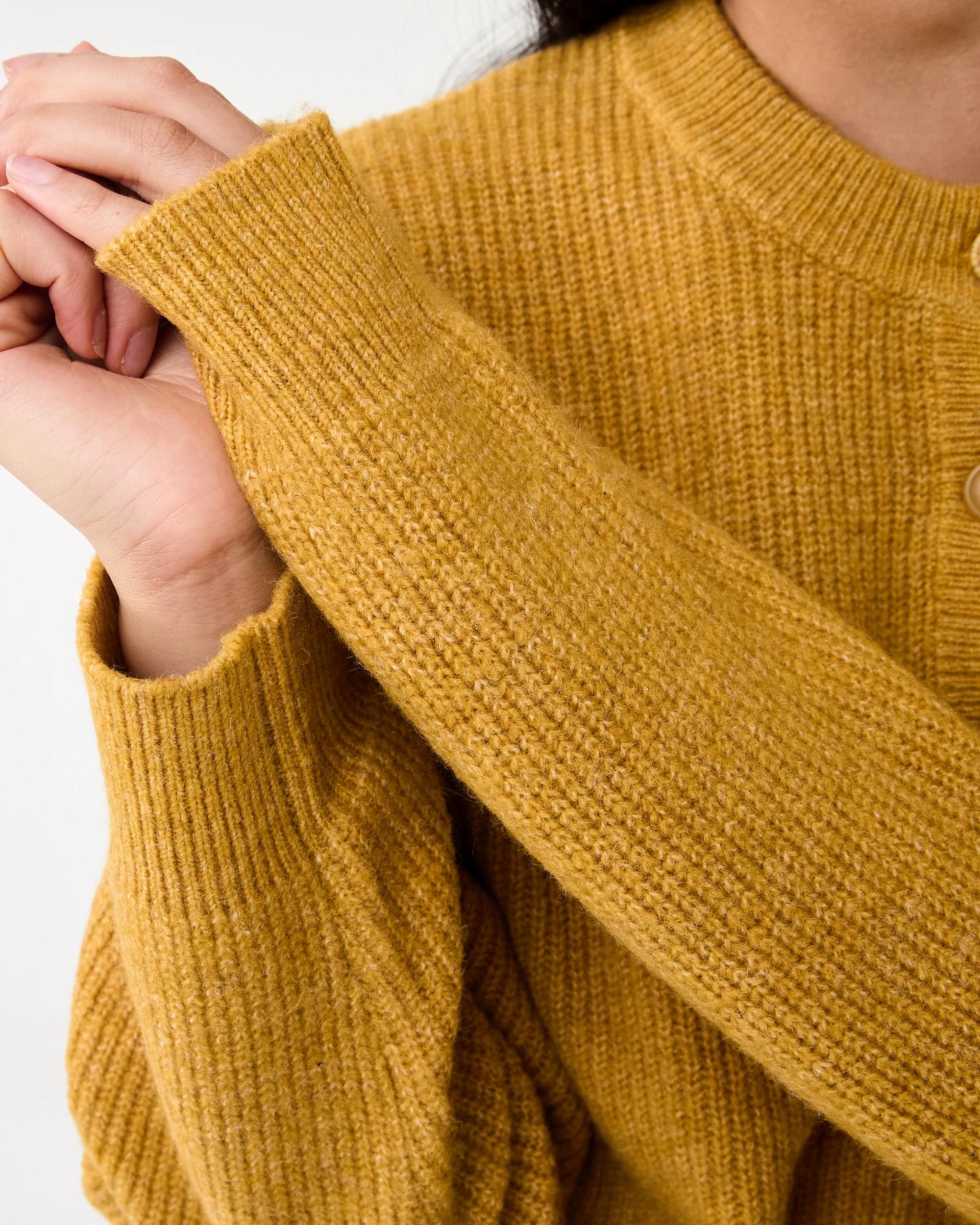 6 Quarter Button Jumper Yllw Brass, 6 of 6