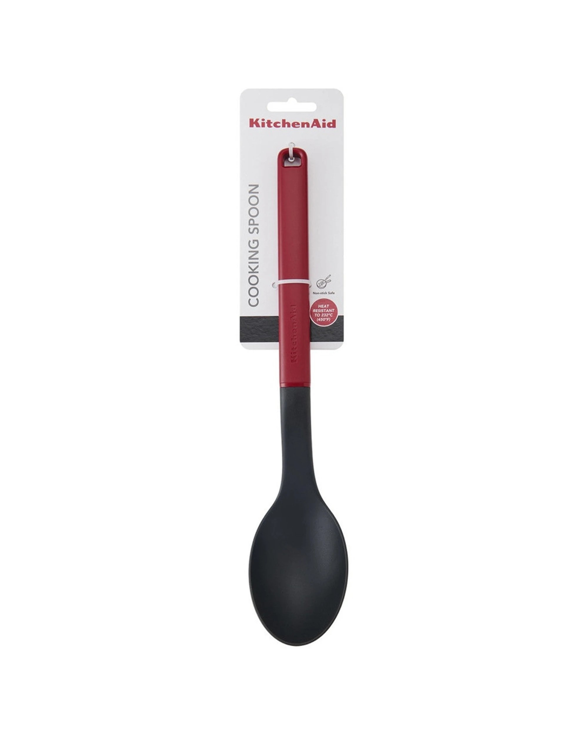 3 KitchenAid Cooking Spoon Heat Resistant Nylon Ergonomic 34cm Non Stick Kitchen Utensil - Red, 3 of 3