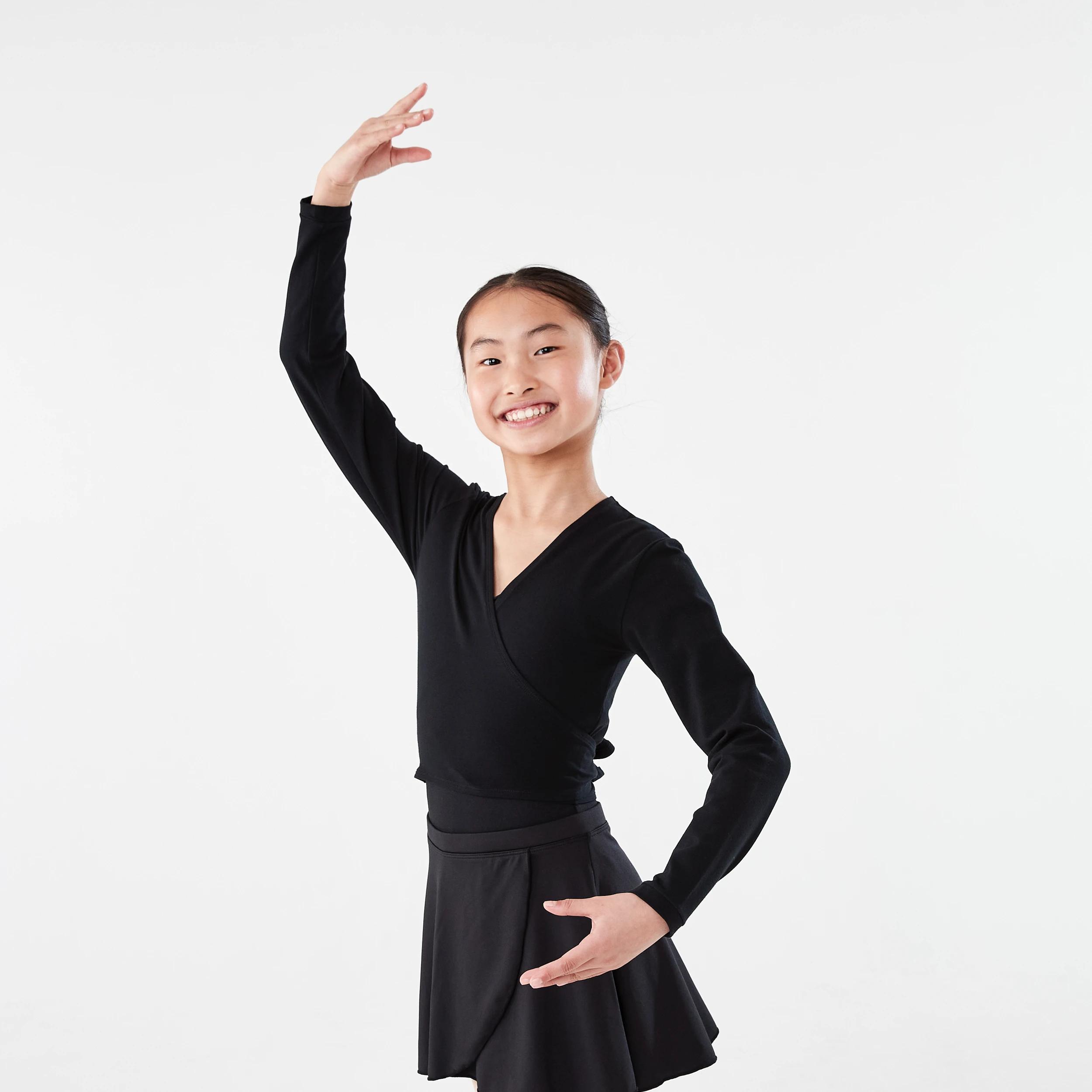 2 Dance Wrap Top BLACK, 2 of 10