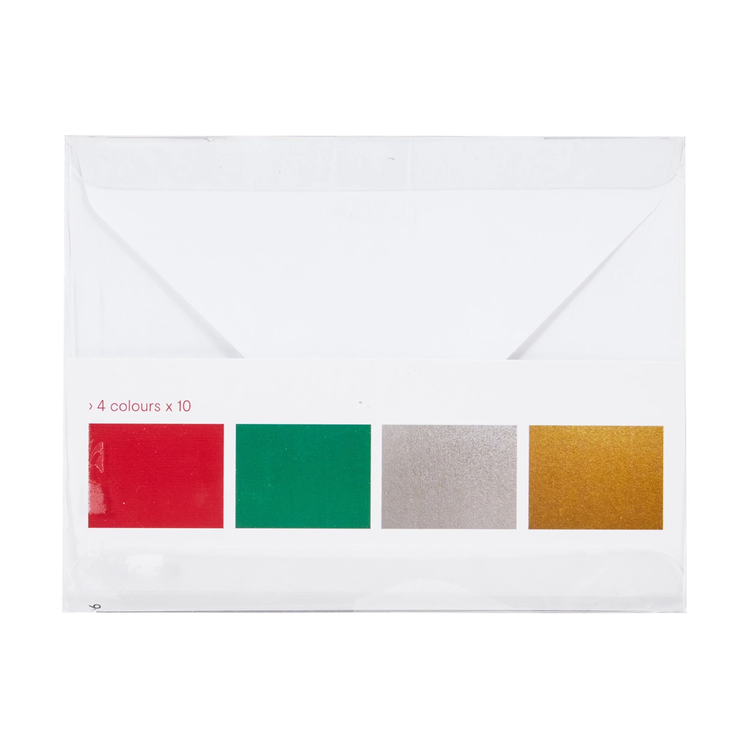 3 40 Pack Christmas Craft Cards with Envelopes, 3 of 3