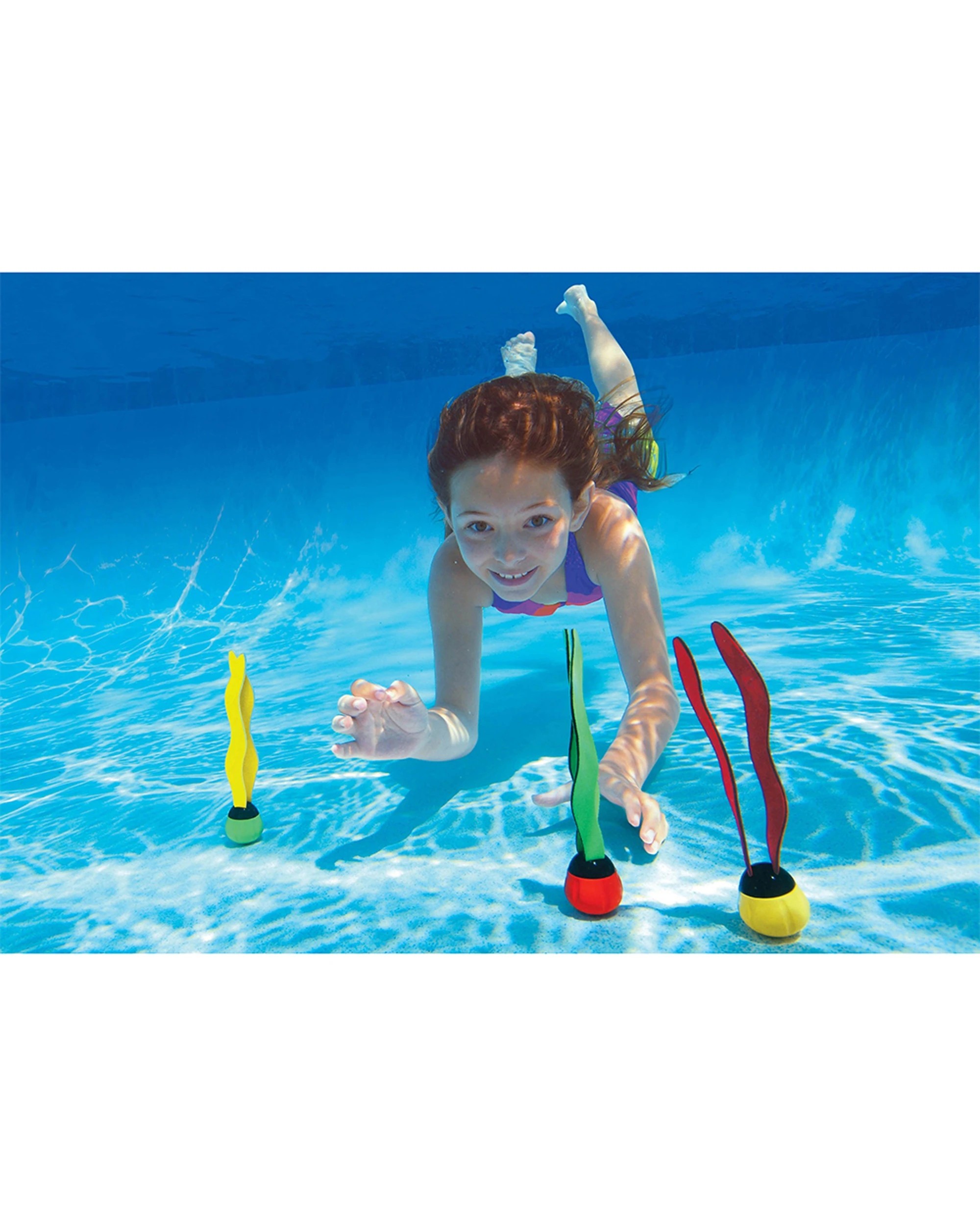 2 Intex 3pc Underwater Pool Toy Fun Balls Floating Streamer Kids 6y+ - Multi, 2 of 4