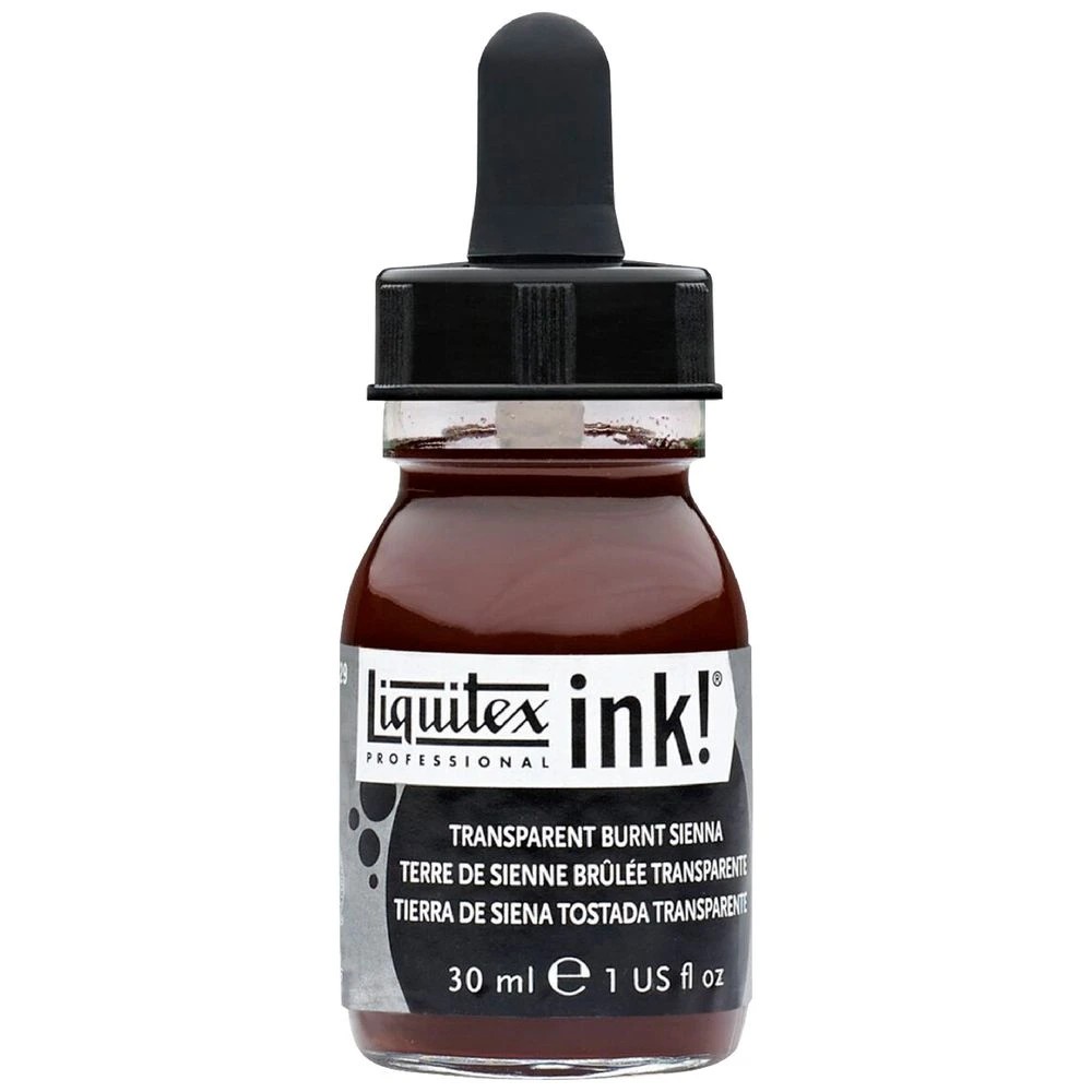 1 Liquitex Professional Ink 30mL Transparent Burnt Sienna, 1 of 2