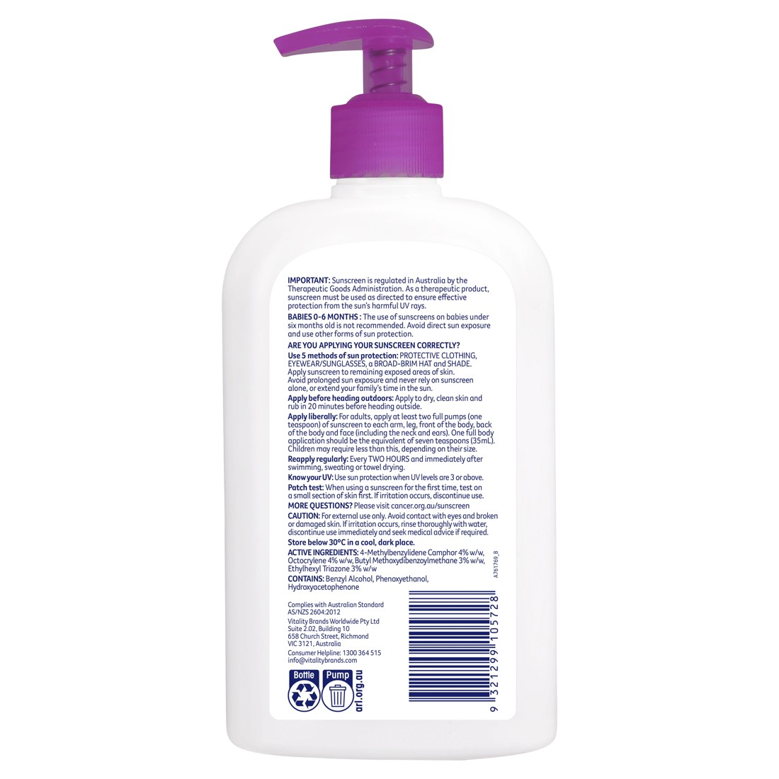 2 Cancer Council Kids SPF50+ Sunscreen 500ml, 2 of 4