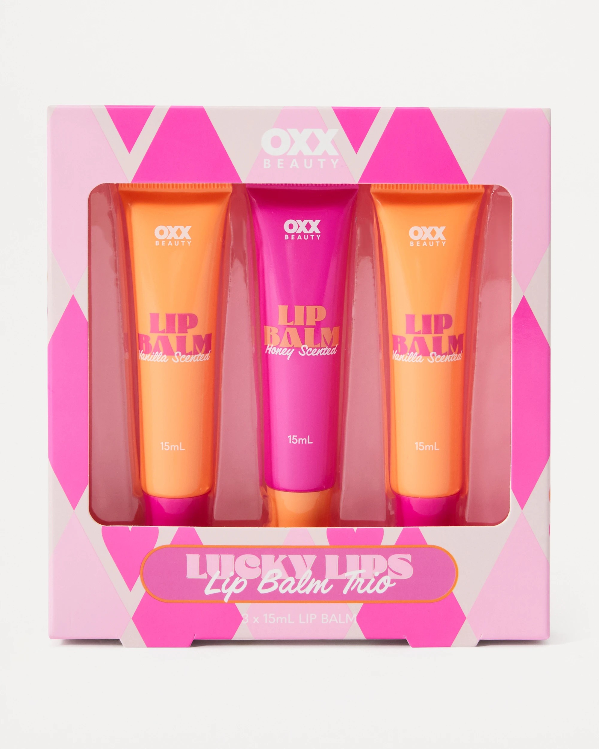 1 OXX Beauty Lucky Lips Lip Balm Trio - Vanilla and Honey Scented, 1 of 5