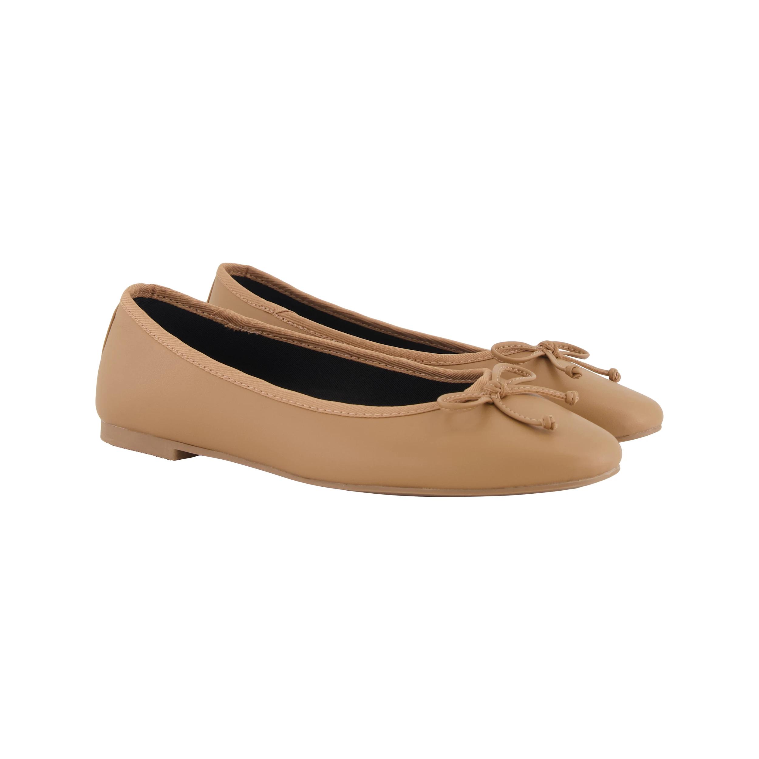 3 Bow Ballet Flats Beige, 3 of 3