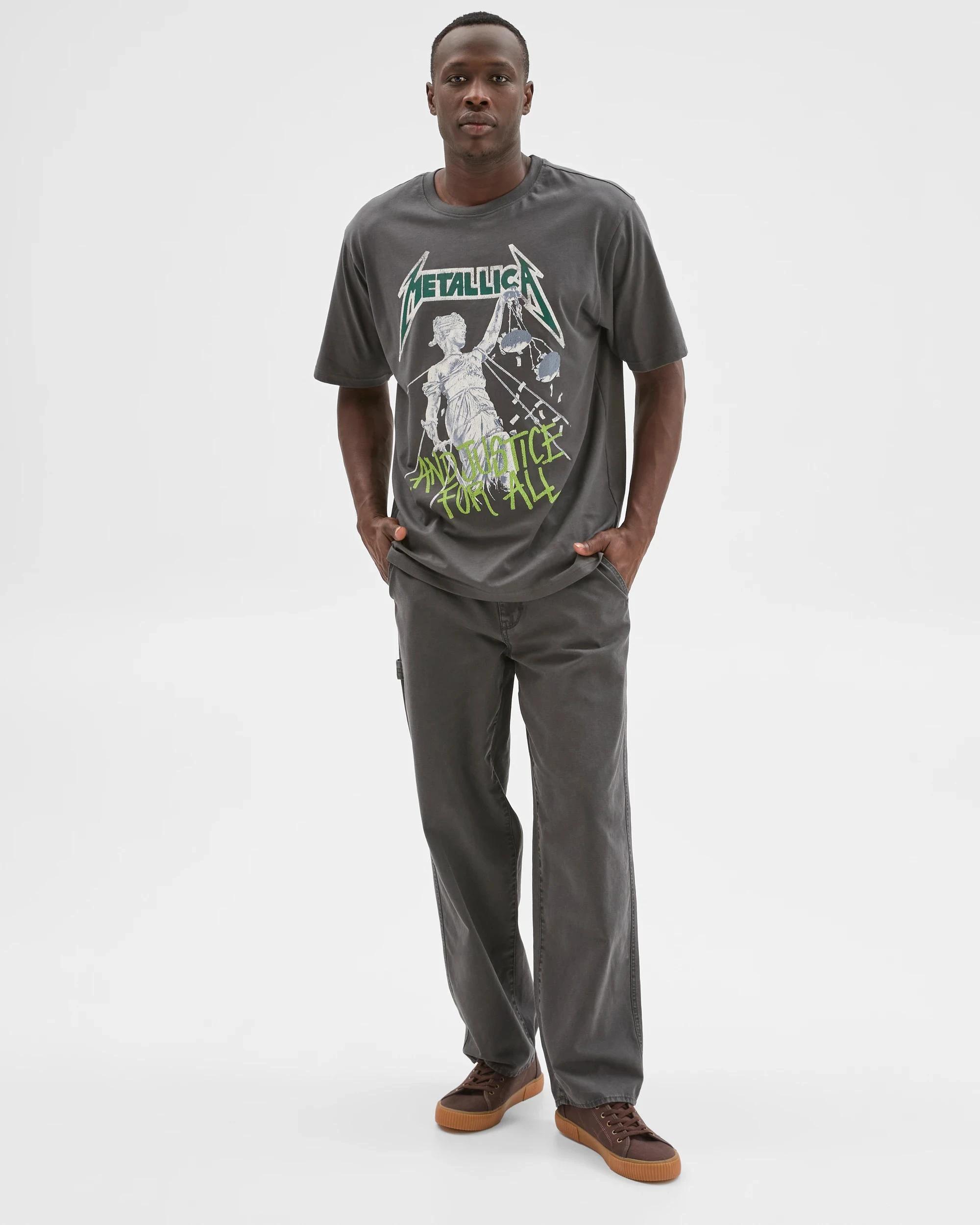 1 Metallica Australian Cotton Graphic T-Shirt BLACK, 1 of 6