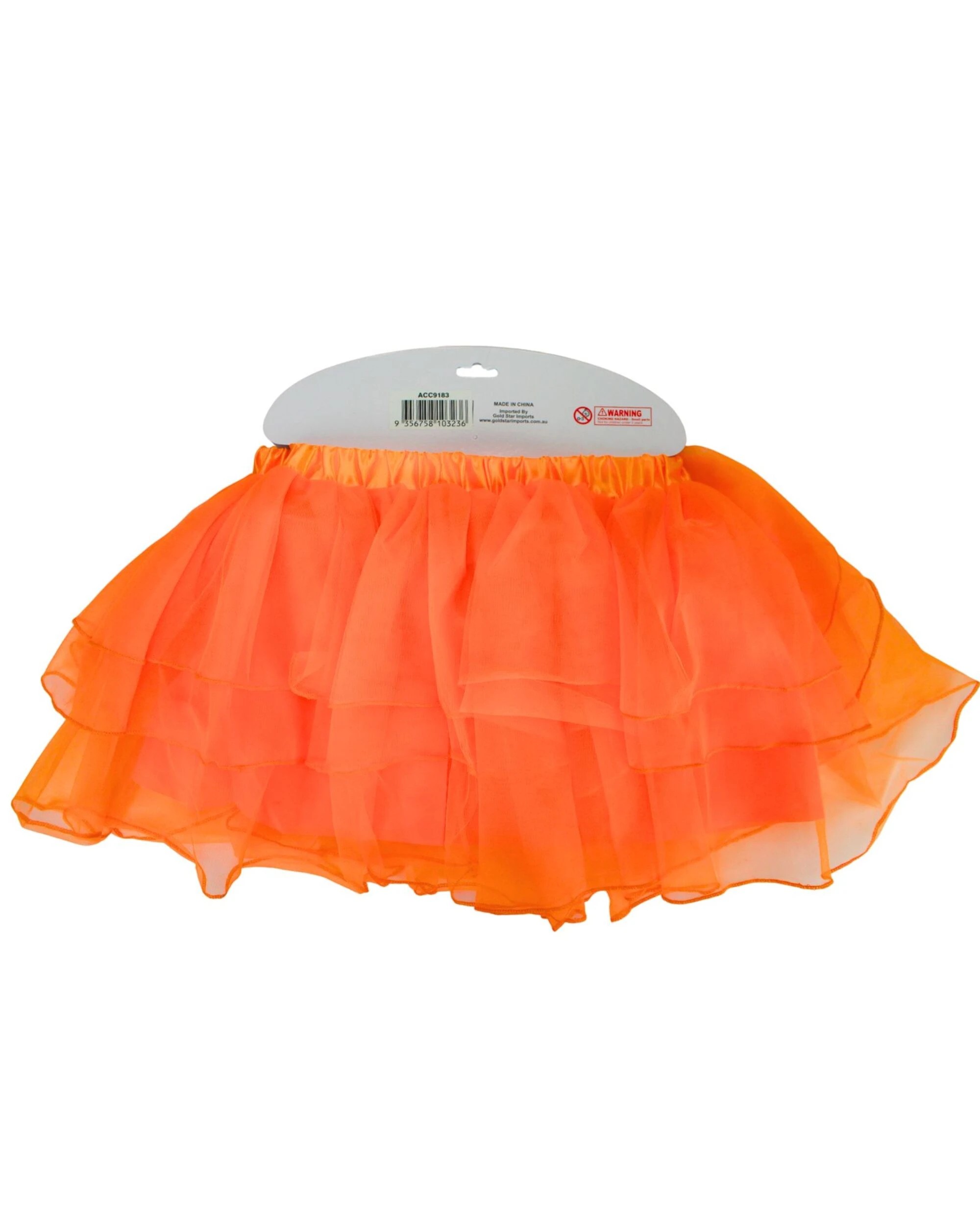 3 Gold Star Adult Layered Deluxe Tutu - ONE SIZE - Orange, 3 of 3