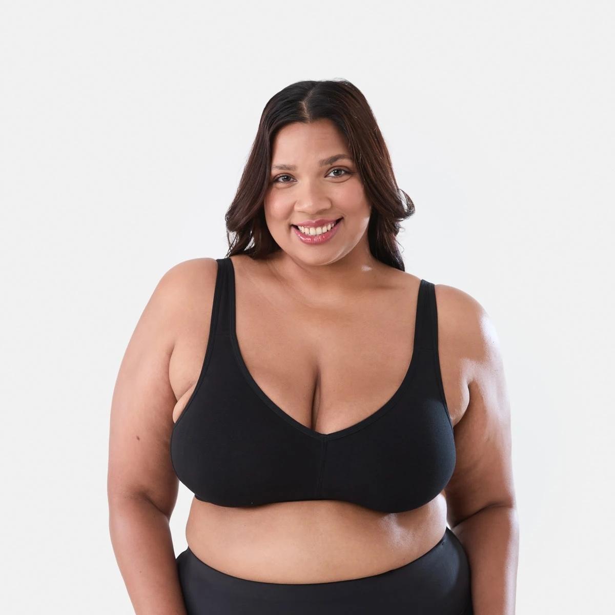 2 2 Pack Full Figure Wirefree Soft Cup Bra BEIGE, BLACK, 2 of 8