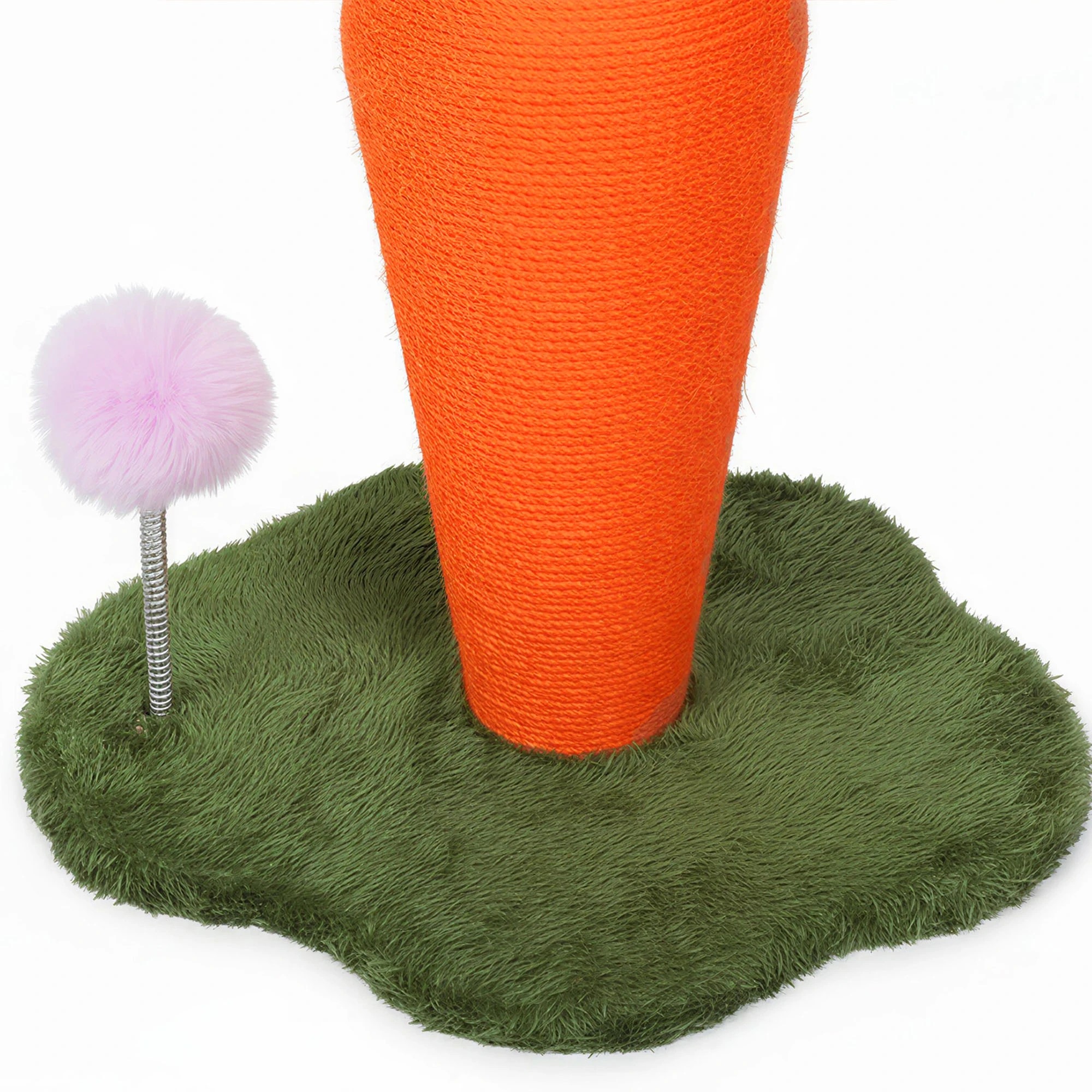 6 Pawz Cat Scratching Post Cute Carrot - Orange, 6 of 9