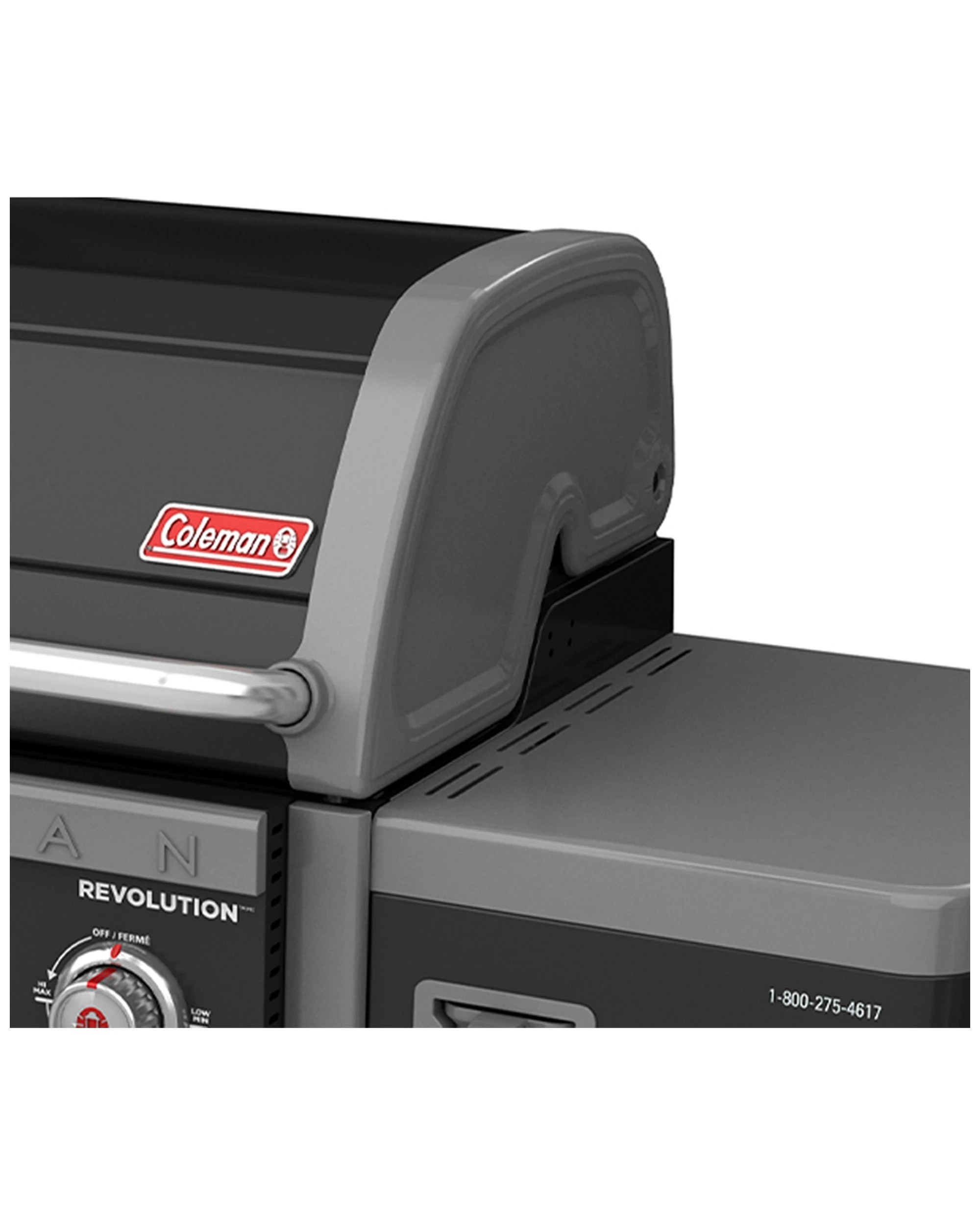 4 Coleman Revolution 3 Burner Gas BBQ With Side Burner Grease Management - Black, 4 of 9