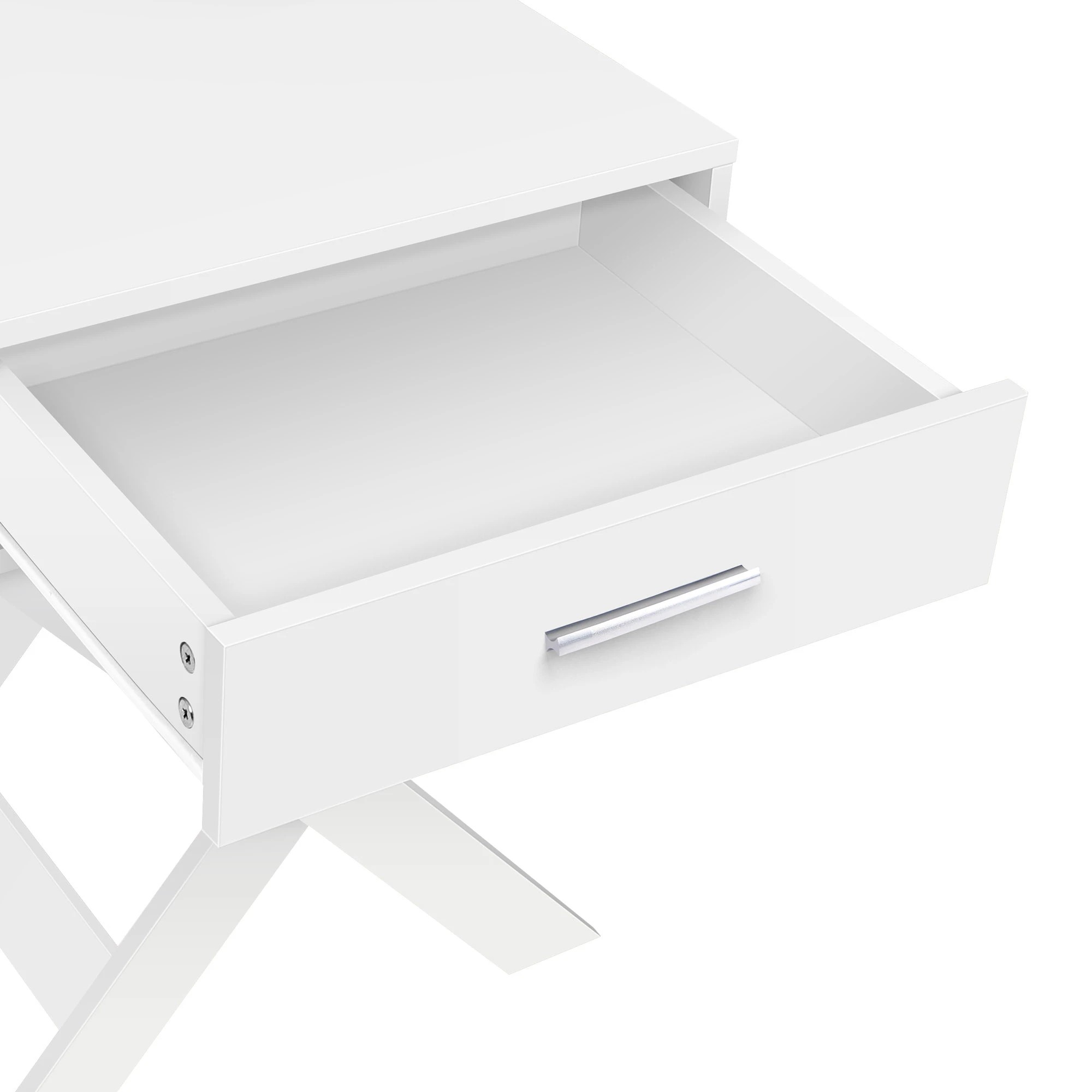 9 Alfordson Bedside Table Nightstand Side Storage Cabinet French Country - White, 9 of 10