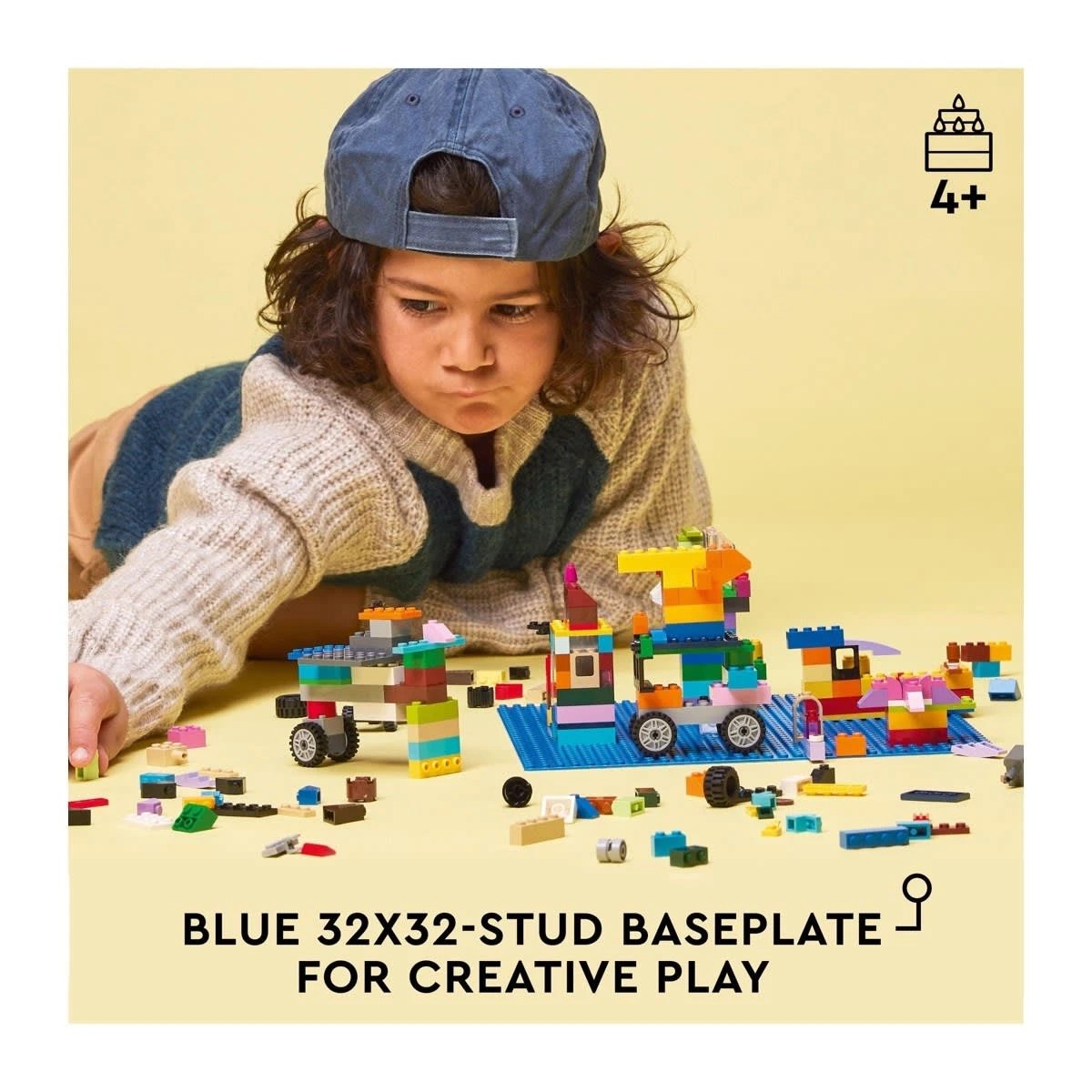 2 LEGO Classic Blue Baseplate 11025, 2 of 10
