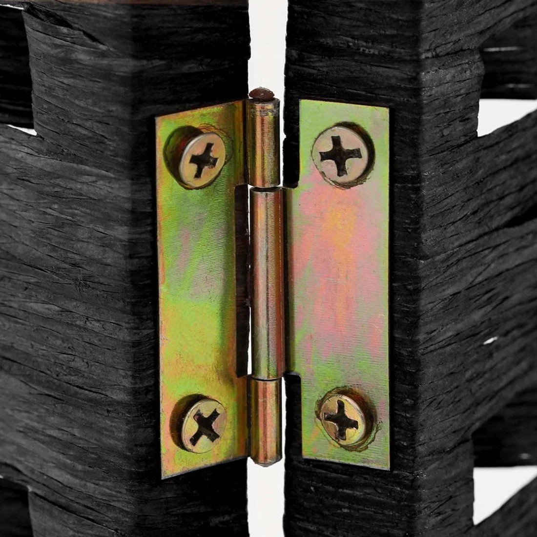 7 Artiss 3 Panel Room Divider Screen 123x170cm Woven Black
 - black, 7 of 8