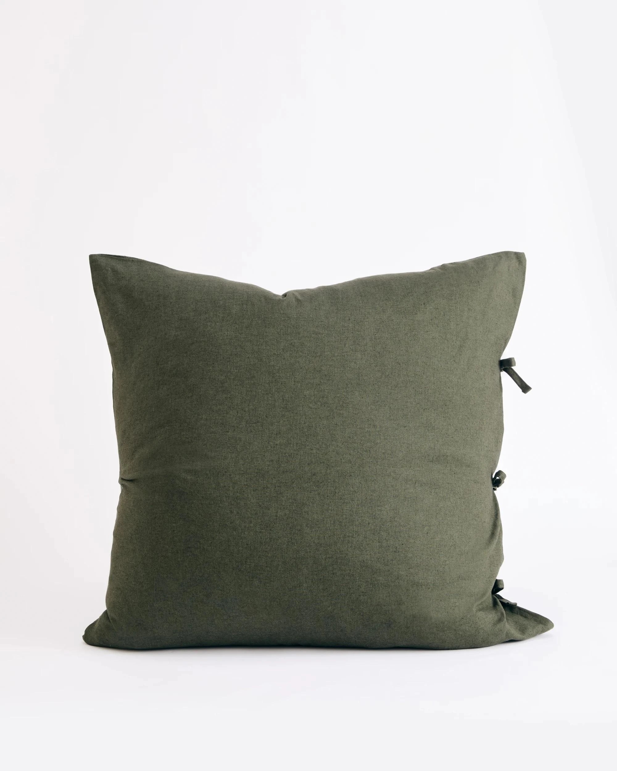 1 Target Laynie Linen/Cotton European Pillowcase - Queen Bed - Green, 1 of 4