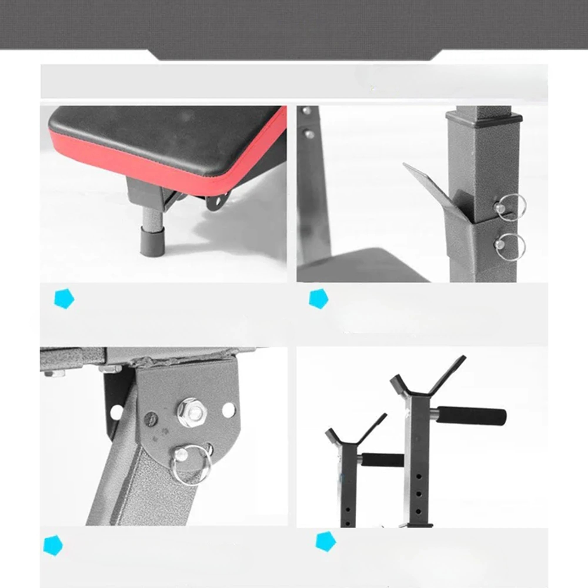 9 Fitness Master Multistation Foldable Bench Press Incline Home Gym, 9 of 10