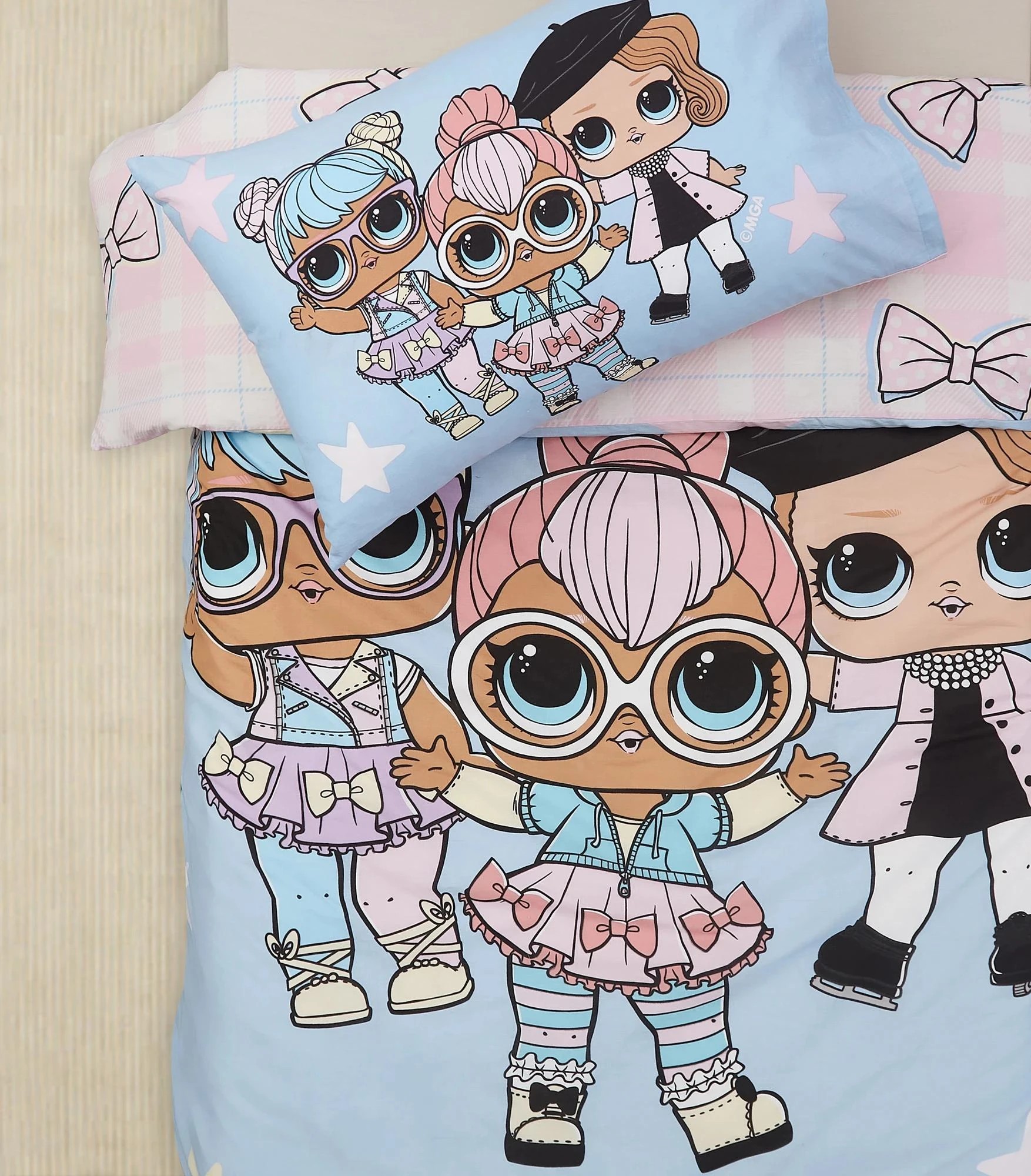 1 L.O.L. Surprise! Kids Quilt Cover Set - Single Bed - Blue, 1 of 4