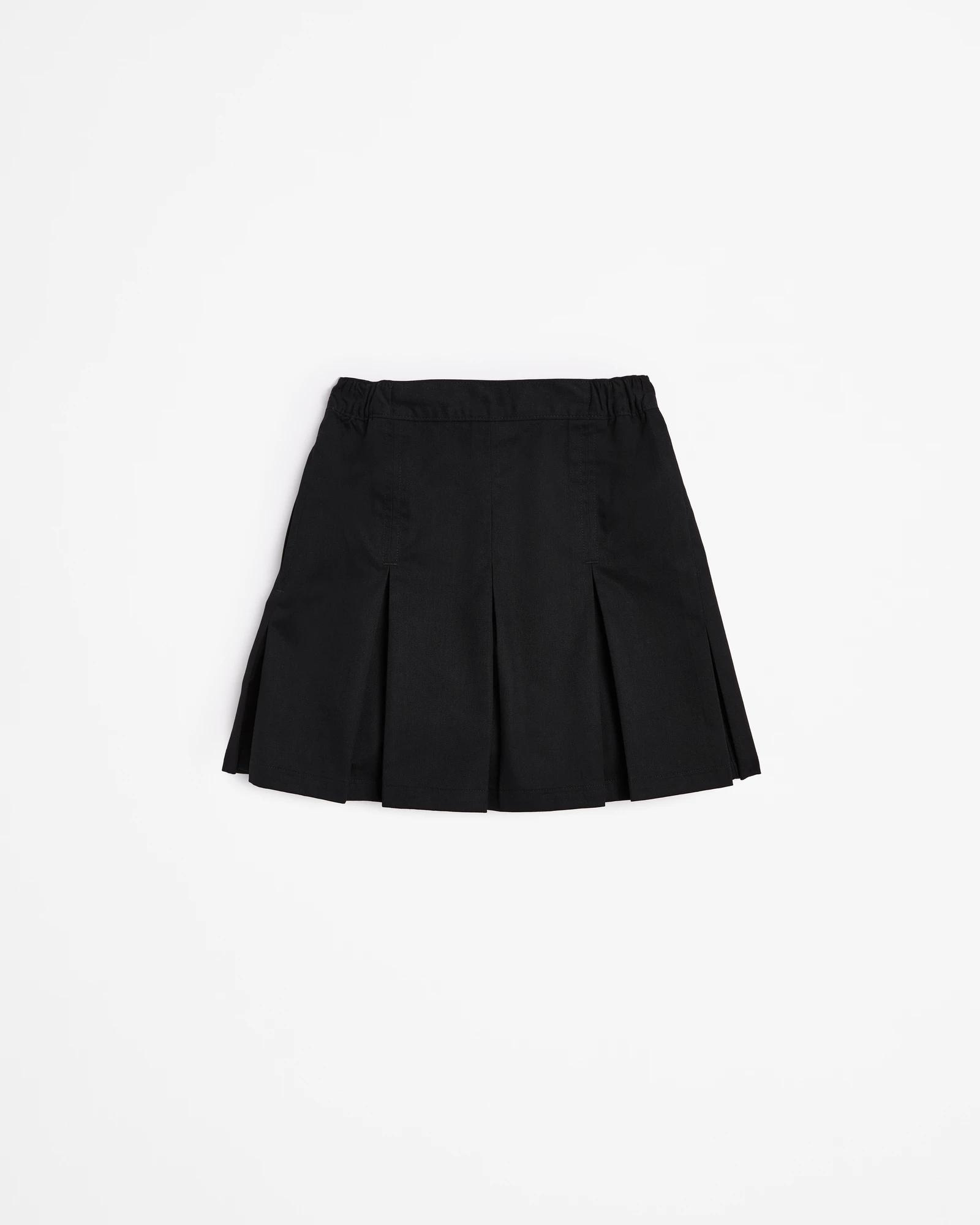 1 Target Kids School Drill Skort — Black, 65% Recycled Polyester / 35% Australian Cotton (3-4) BLACK, 1 of 3