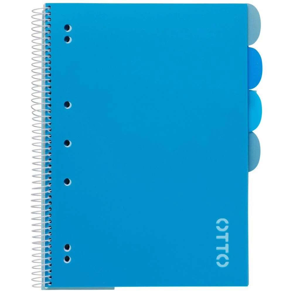 2 Otto A4 5 Subject Notebook 250 Page Blue, 2 of 5