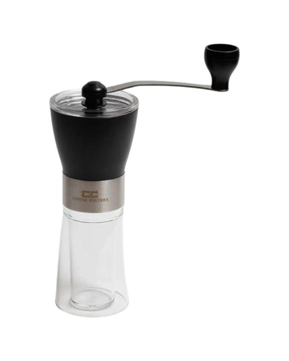Coffee Culture 30g Hand Burr Manual Bean Grinder Adjustable Settings - Clear