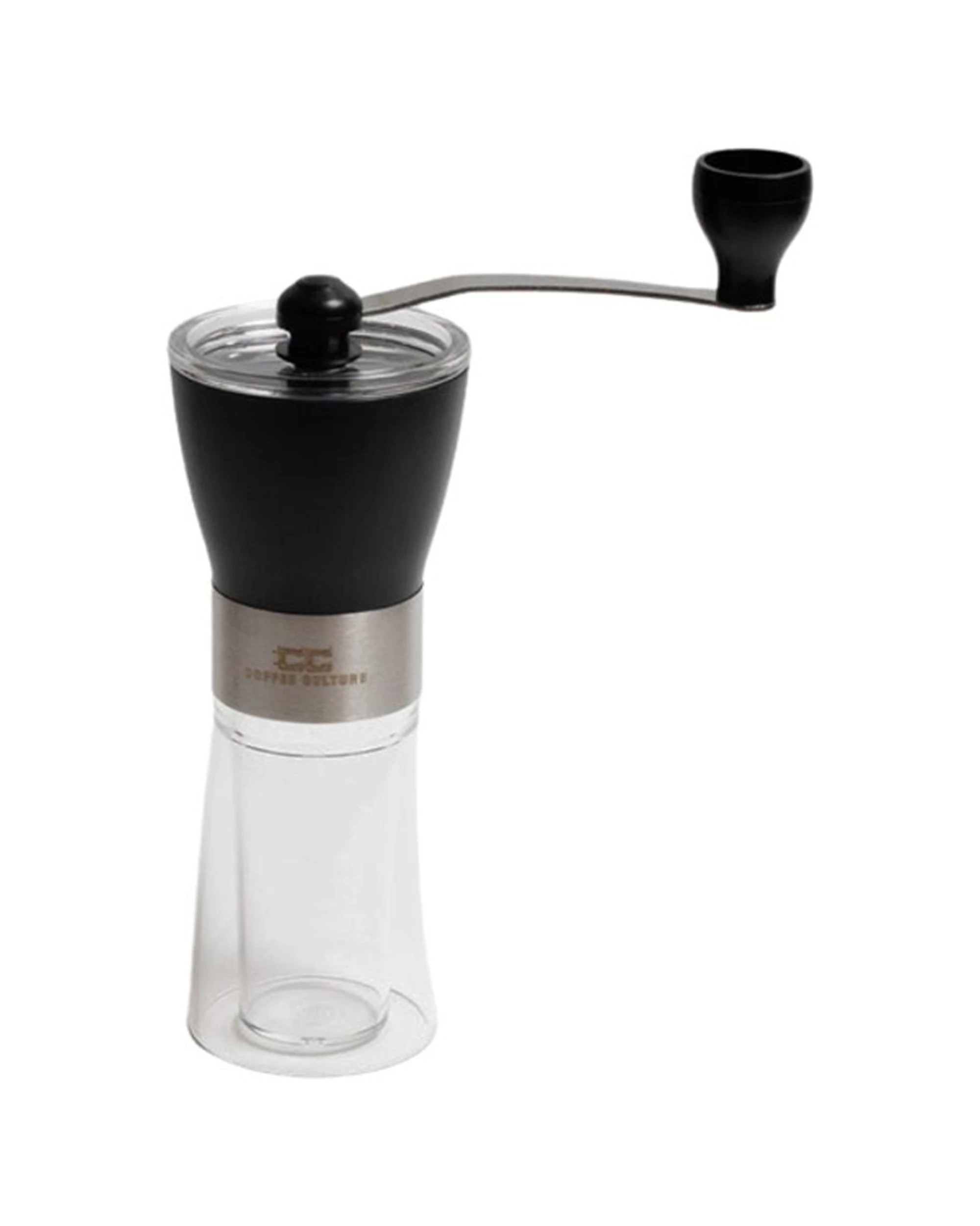 1 Coffee Culture 30g Hand Burr Manual Bean Grinder Adjustable Settings - Clear, 1 of 3