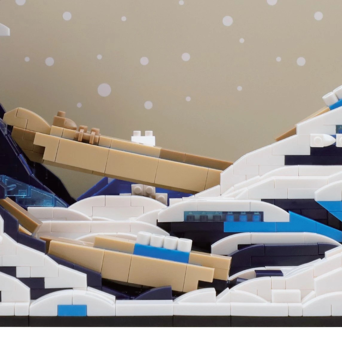 4 1976 Piece Mini Blocks Lifestyle Series: Sea Wave Scene, 4 of 6