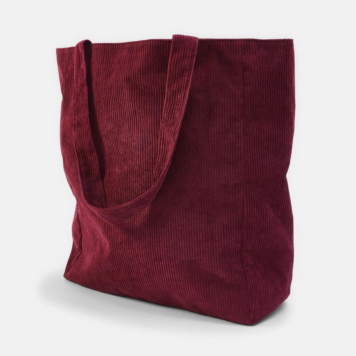 2 Corduroy Tote Bag Mulberry, 2 of 5