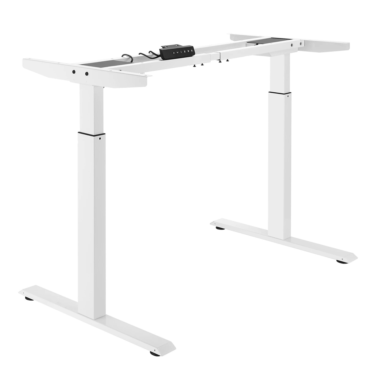 1 LUXSUITE Stand Up Desk Frame Electric Table Legs Base Adjustable, 1 of 6