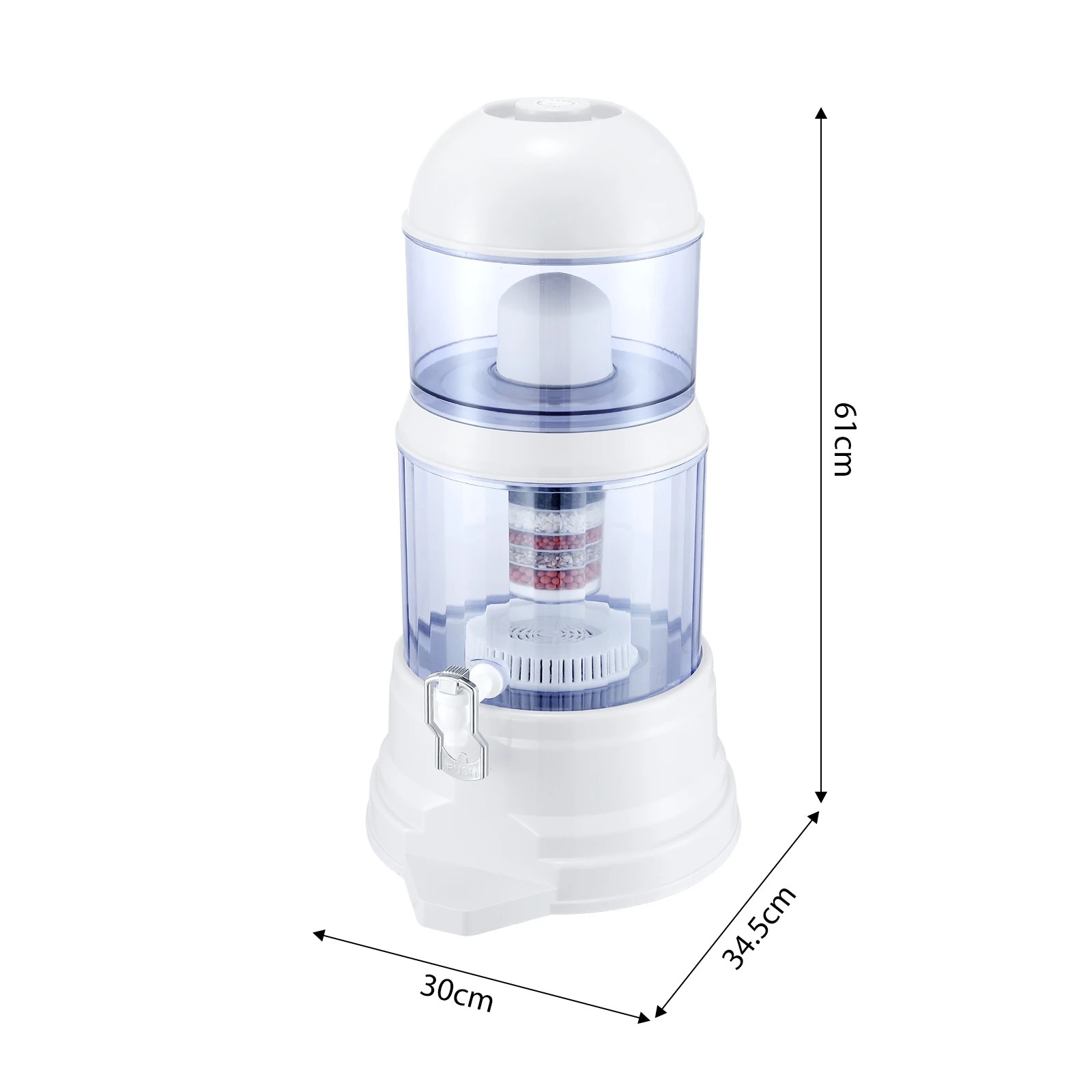 1 Ausway 8 Stages Water Filter 16L Dispenser Countertop Purifier System, 1 of 4