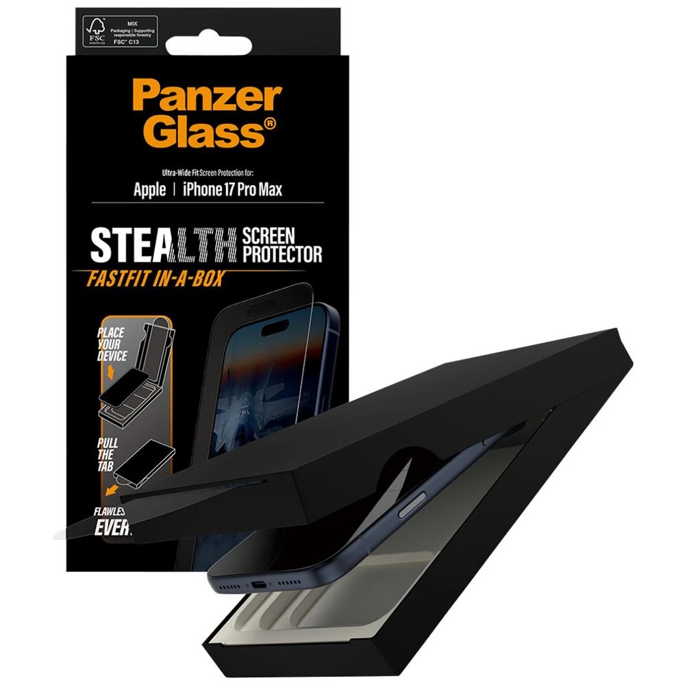 3 PanzerGlass Stealth Screen Protector iPhone 17 Pro Max, 3 of 5