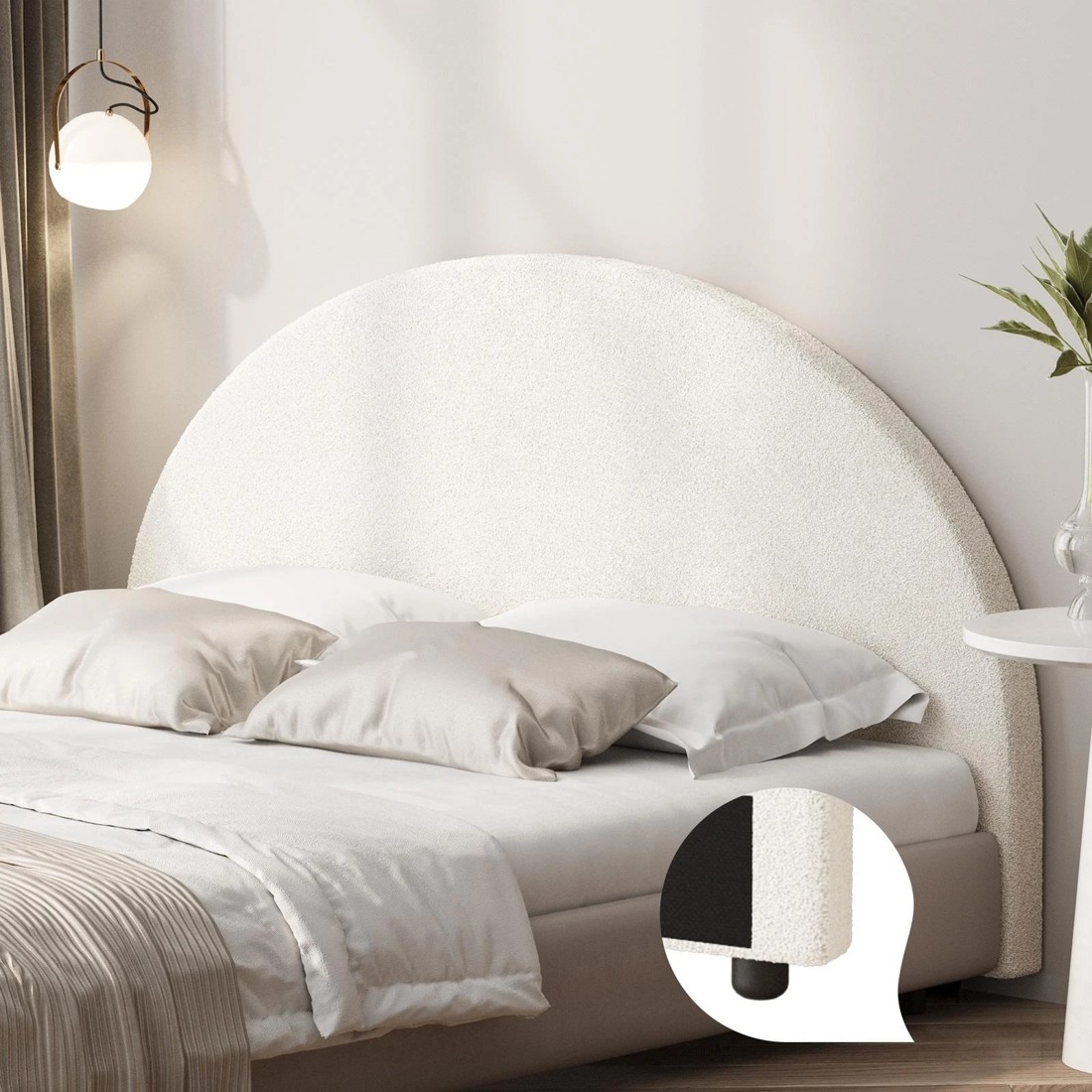 10 Oikiture Bed Head Queen Size Headboard Bedhead
 - White, 10 of 10