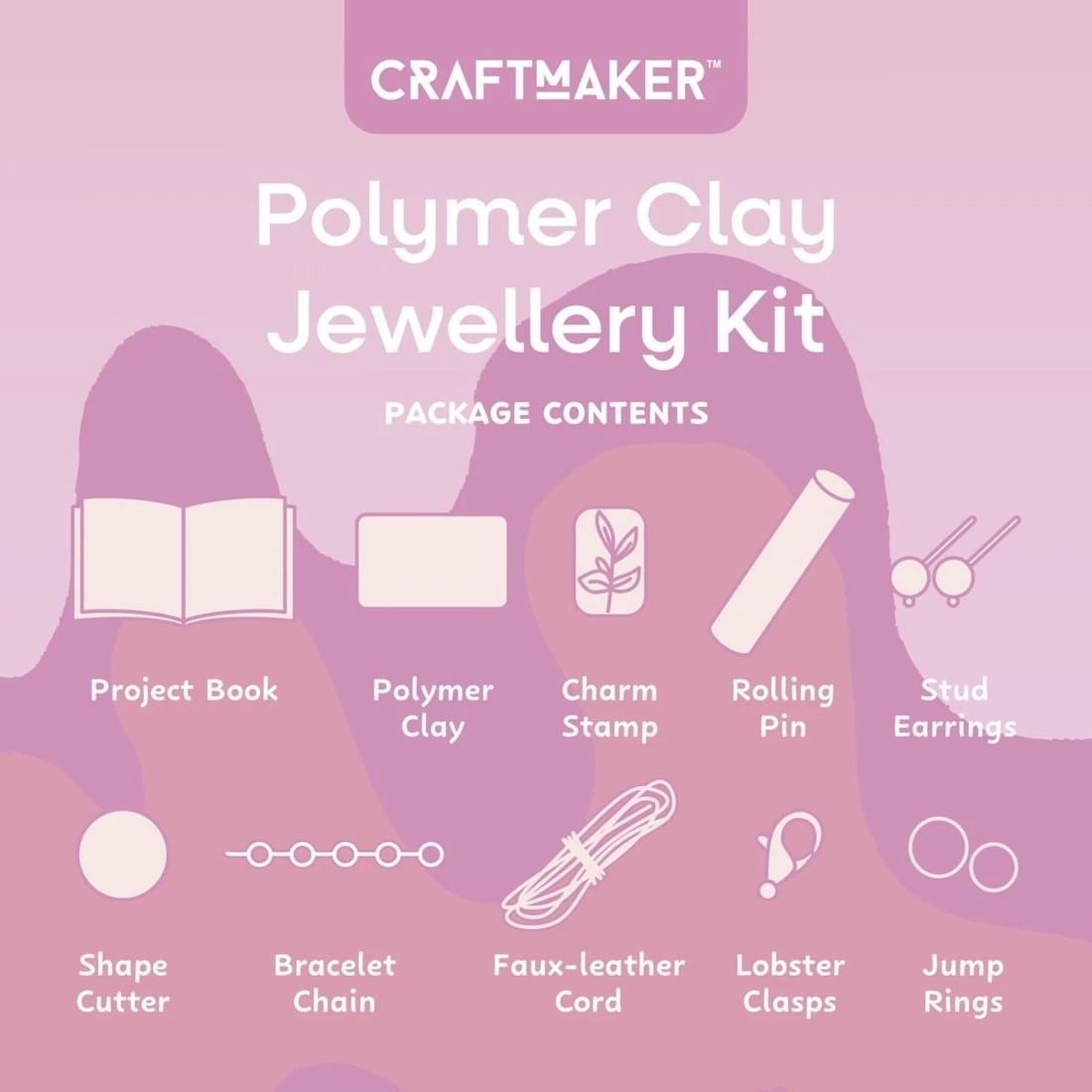 3 Craft Maker Polymer Clay Jewellery Kit, 3 of 7