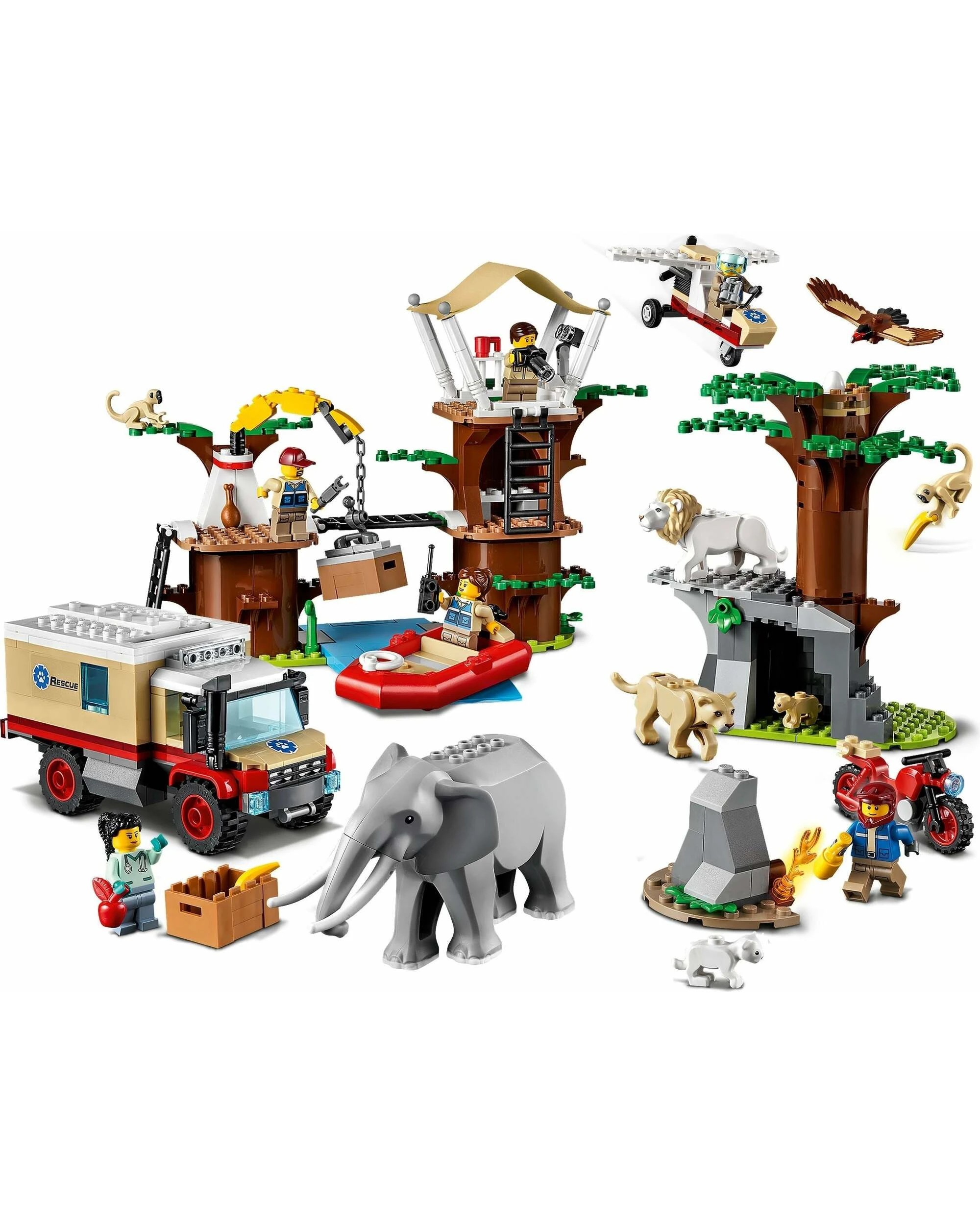 4 LEGO 60307 Wildlife Rescue Camp - Animals, Vehicles & Minifigures, 4 of 5