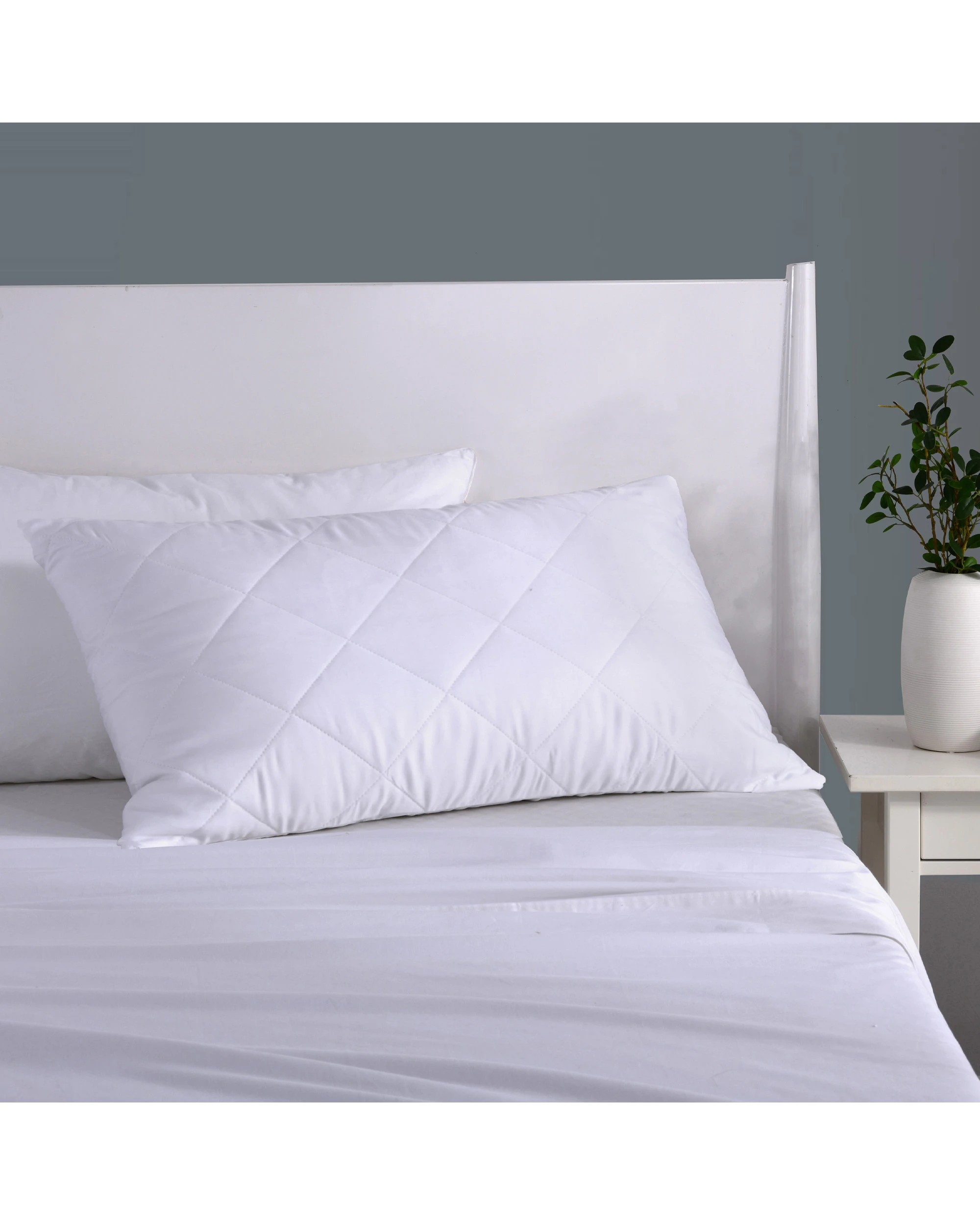 5 Dreamaker Tencel Quilted Pillow Protector King Pillow - White, 5 of 5