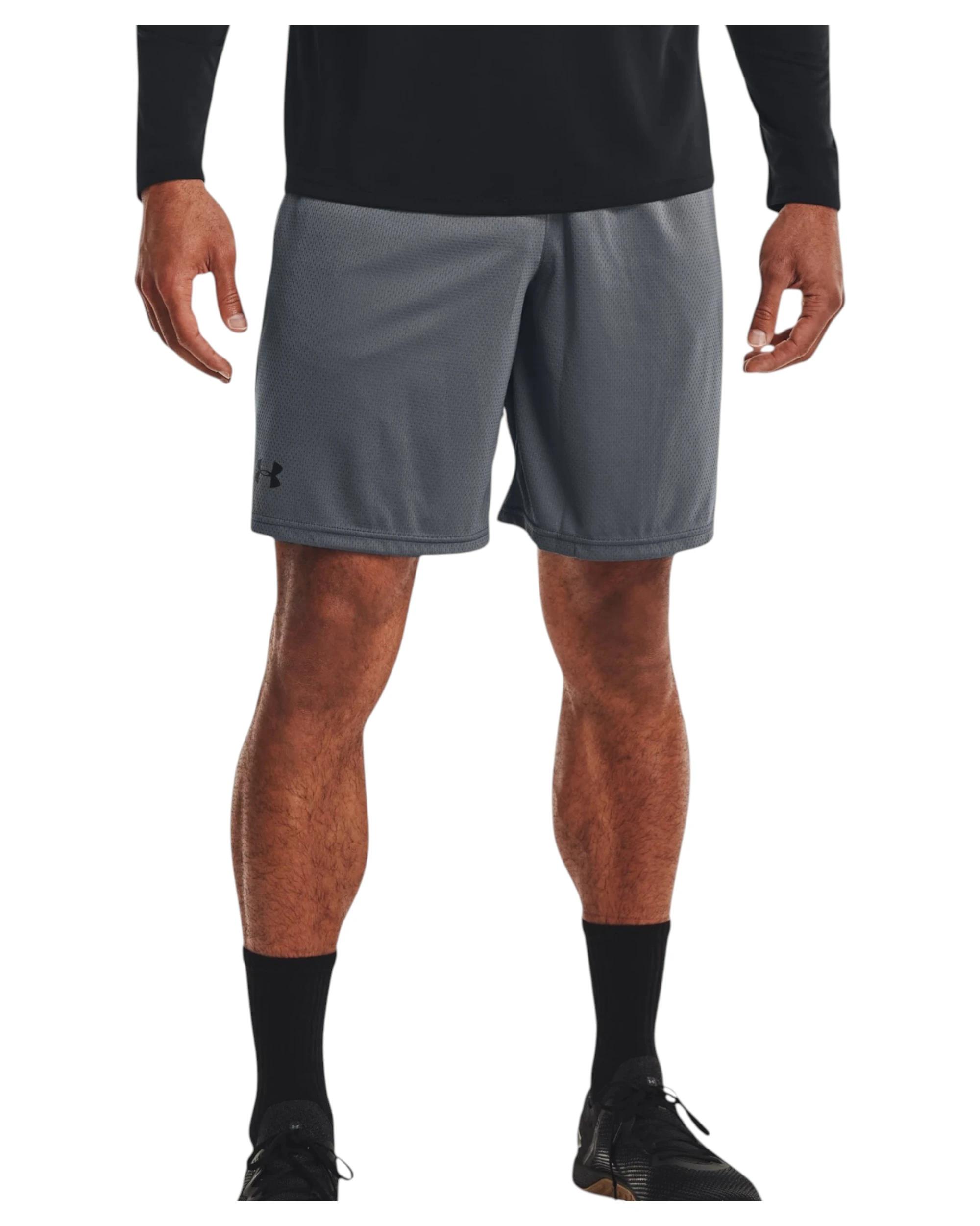 3 Under Armour Mens Tech Mesh Pitch Gray Running Shorts PITCH GRAY, 3 of 6