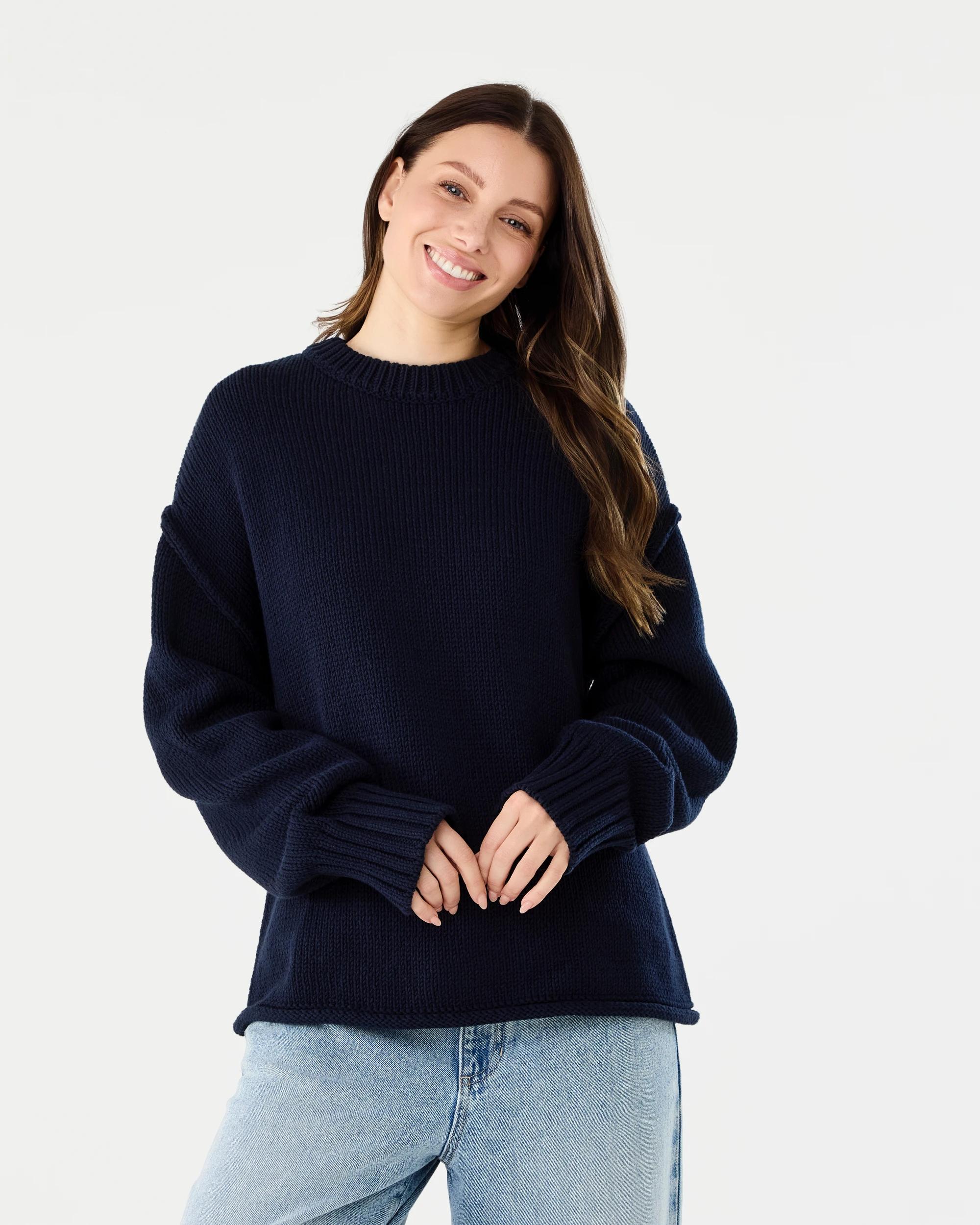 1 Exposed Seam Jumper Blu Pcoat, 1 of 7