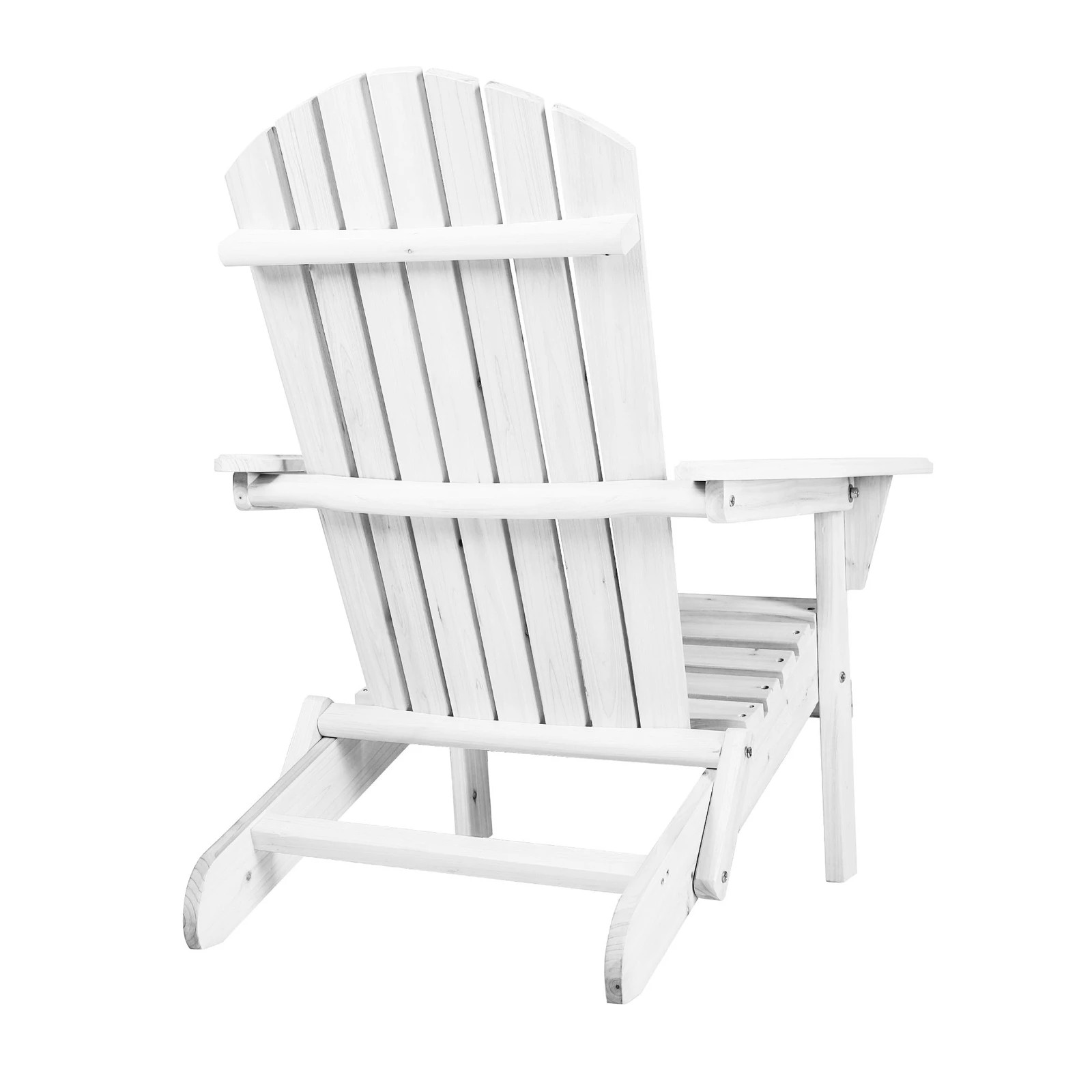8 Alfordson Outdoor Chair Wooden Adirondack Patio Furniture Beach Garden - White, 8 of 9