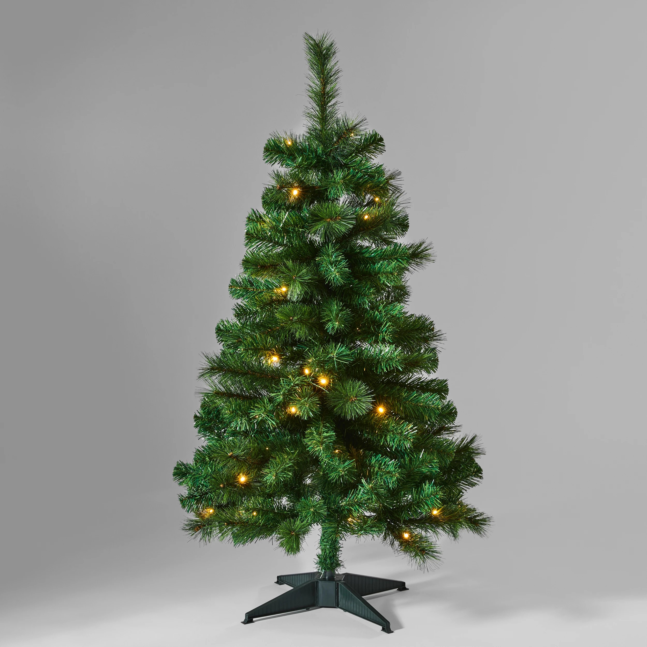 3 1.22m (4ft.) Green Prelit Christmas Tree, 3 of 8