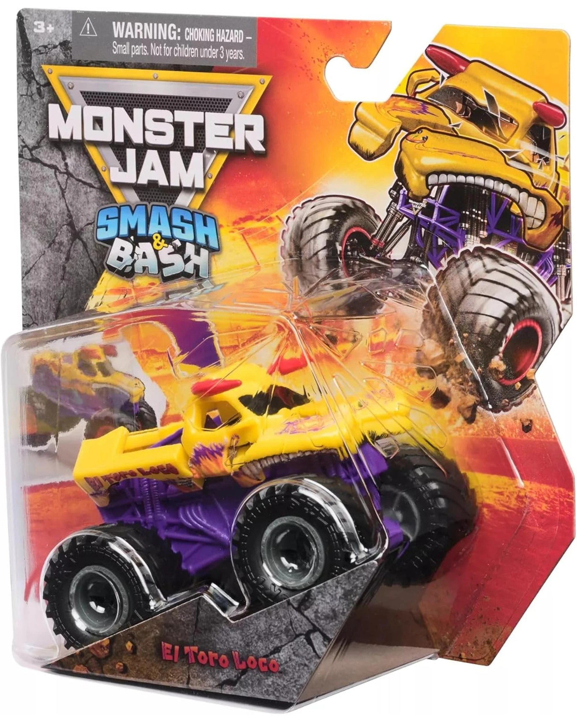 4 Monster Jam Smash and Bash Series 3 El Toro Loco 1:64 Scale, 4 of 4