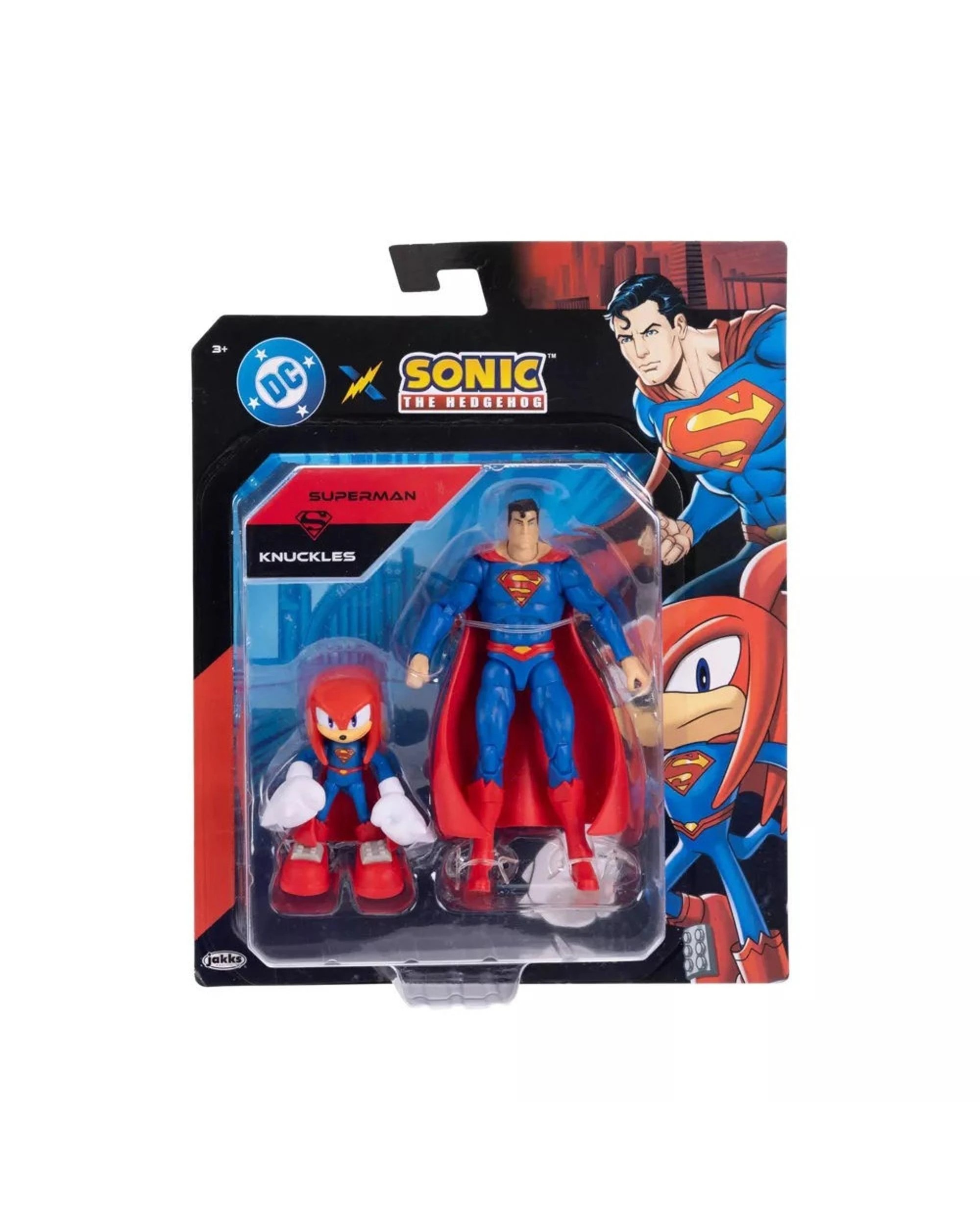 1 Sonic the Hedgehog X DC Superman and Knuckles as Superman 5 inch Action Figure 2 Pack, 1 of 8