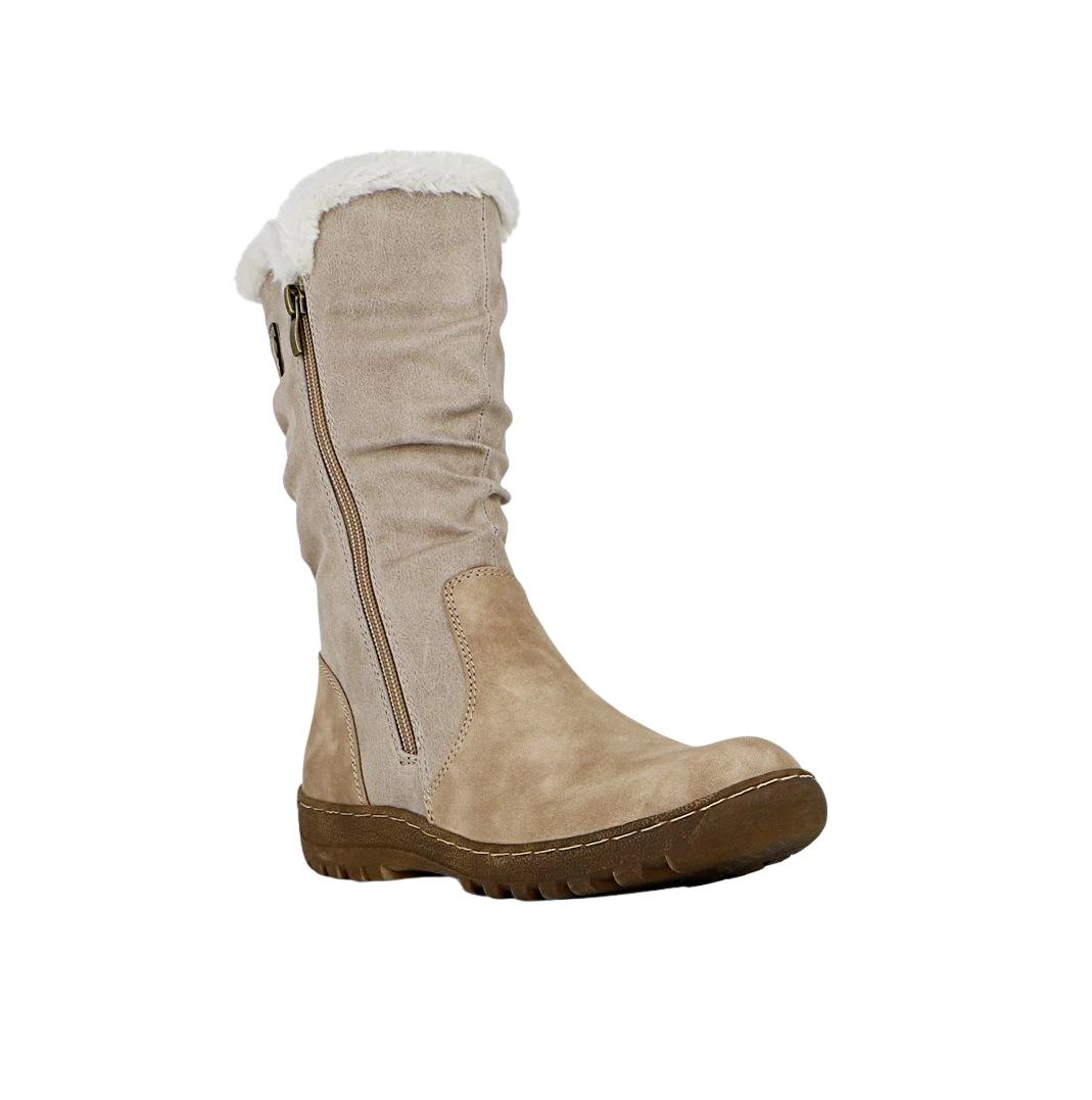 2 Bellissimo Womens Noon Shoes Dress Winter Boots NATURAL, 2 of 3