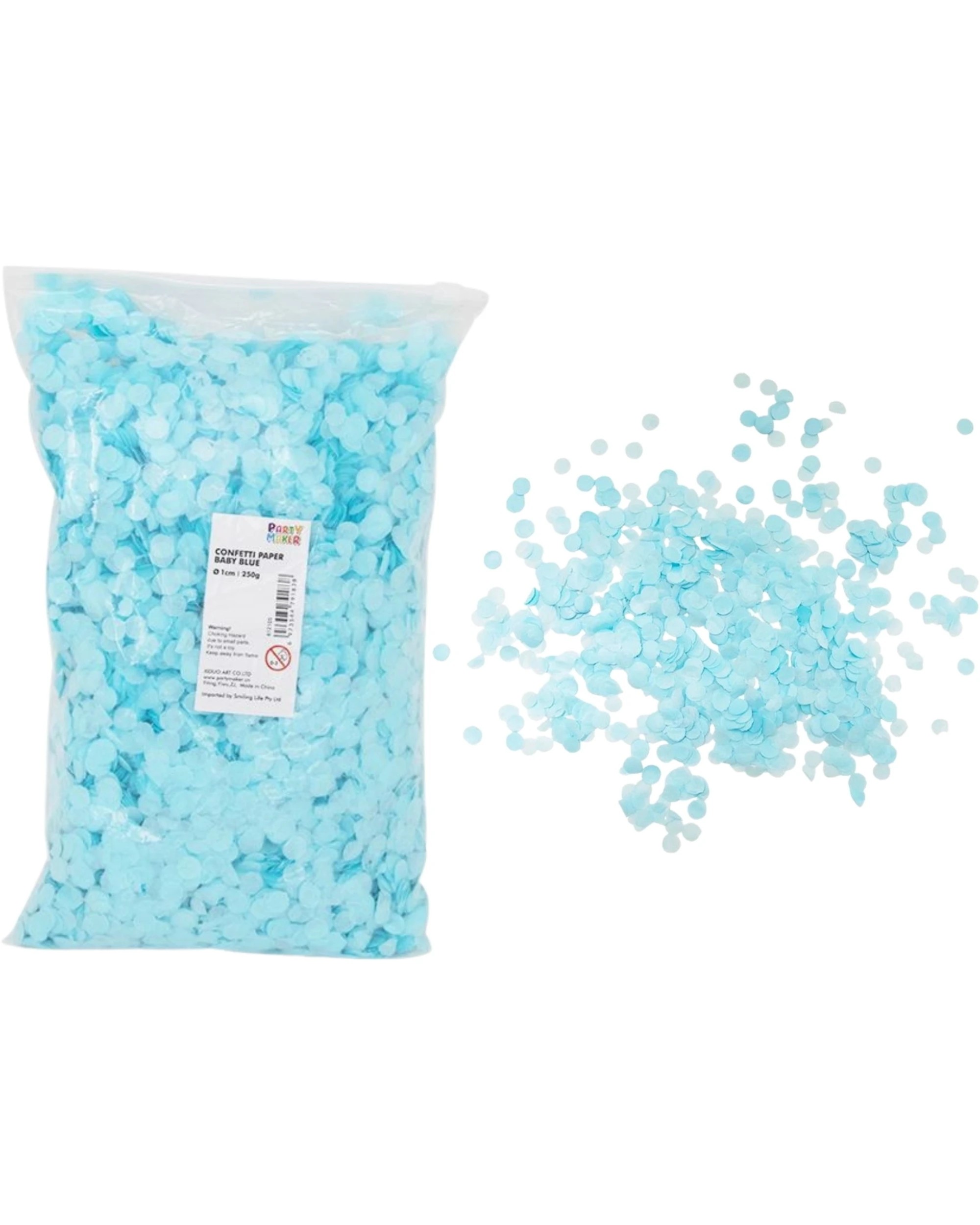 1 Party Maker Light Tissue Confetti 1cm Bulk Pack of 250g - Blue, 1 of 3