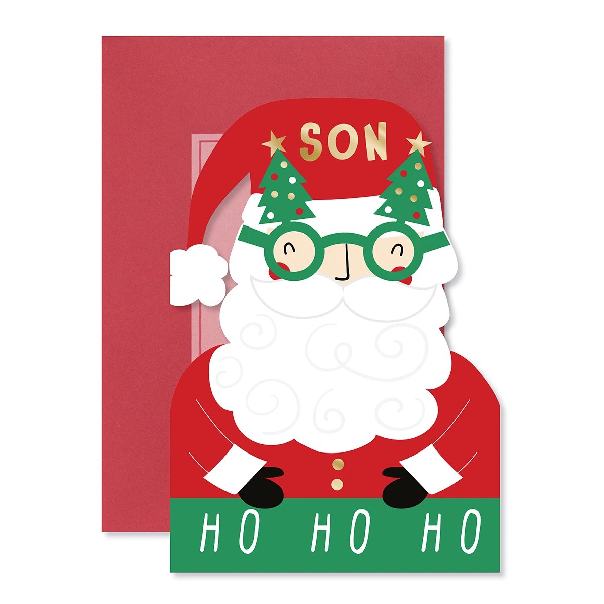 1 Hallmark Christmas Card For Son - Santa, 1 of 3