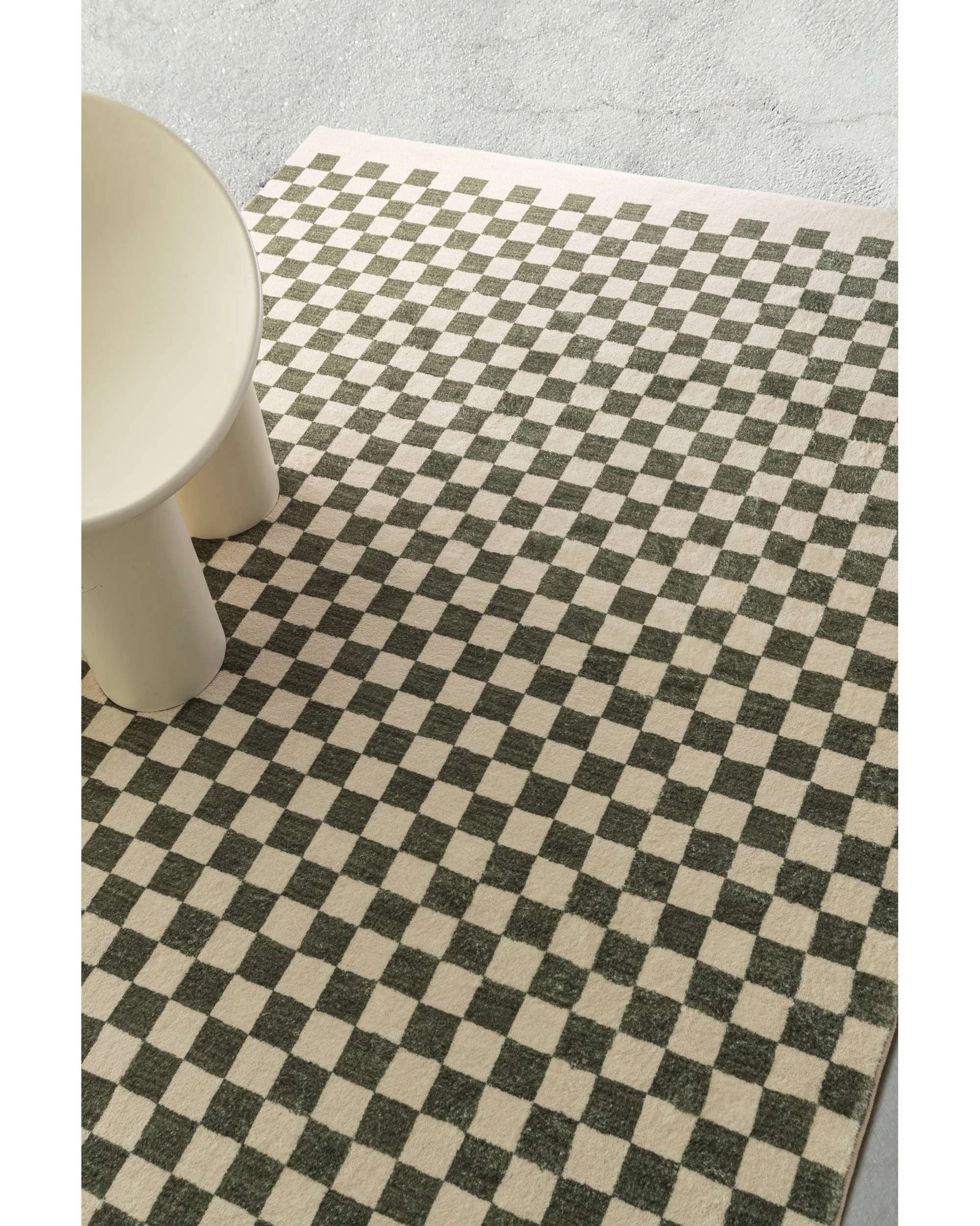 3 Loopsie Malibu Checkered Washable Rug-400cm x 300cm - Green, 3 of 8