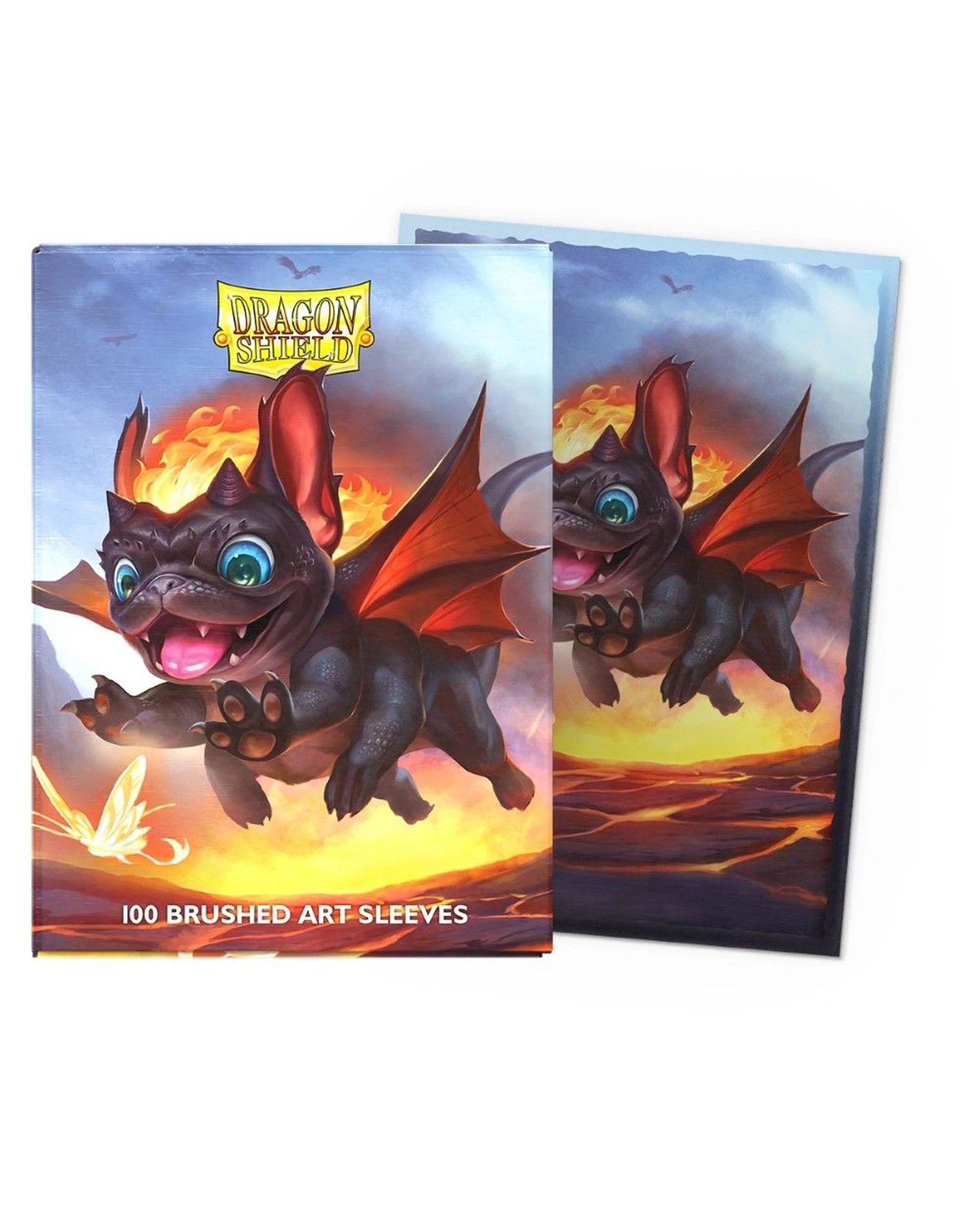 1 Arcane Tinmen Aps Dragon Shield Spirit Animal Dragons The Wufdragon Brushed Art Sleeves 100 Pack - Multi, 1 of 2