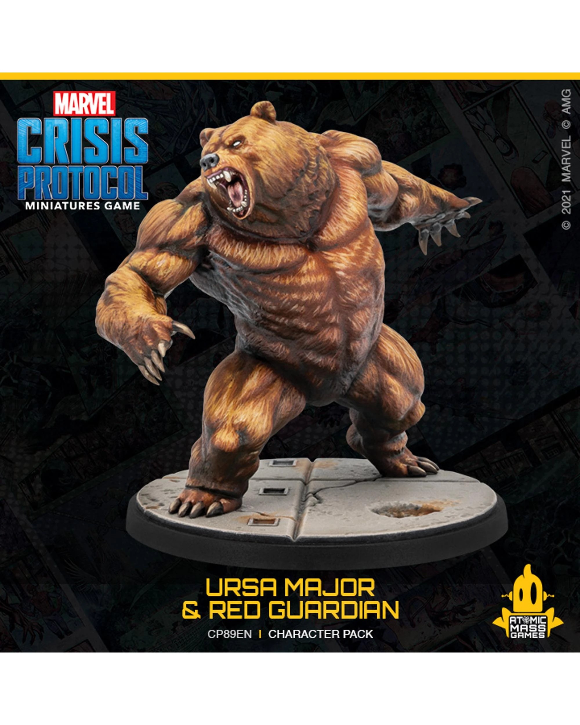 3 Marvel Crisis Protocol Ursa Major and Red Guardian Character Pack Miniatures Board Game, 3 of 3