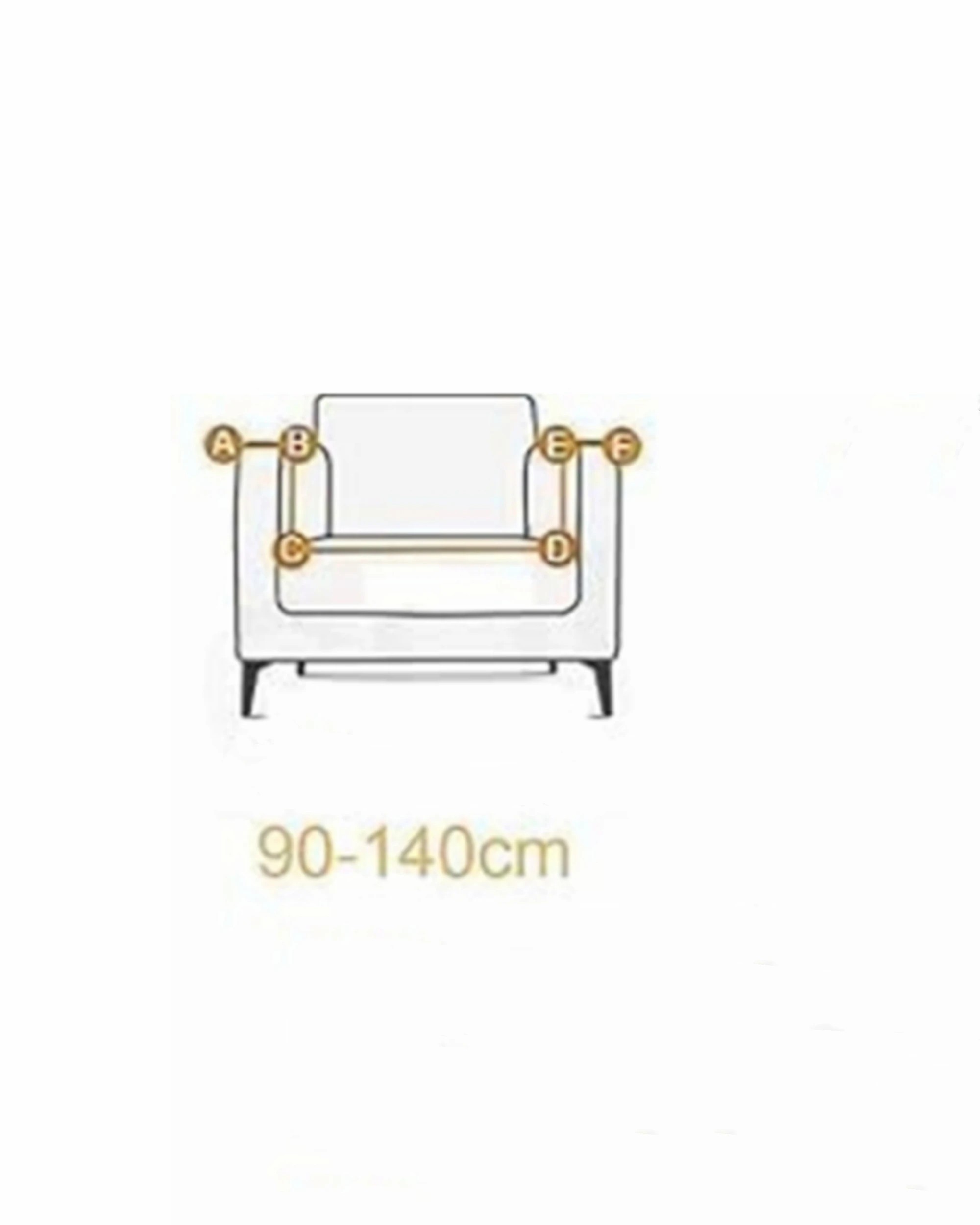 2 Advwin 1-seat Sofa Cover for Couch Lounge Recliner - Blue, 2 of 7