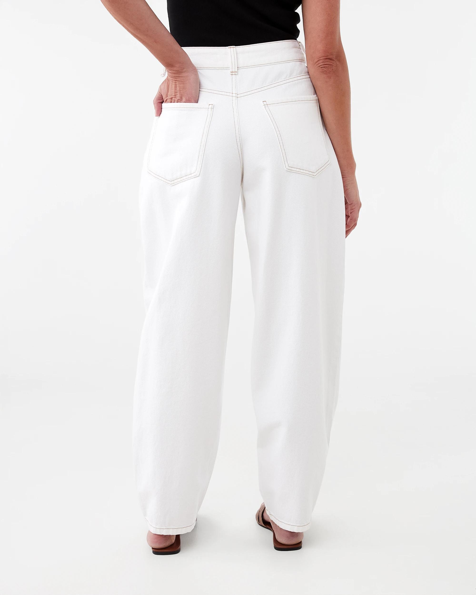 4 Barrel Leg Jeans Ecru, 4 of 9