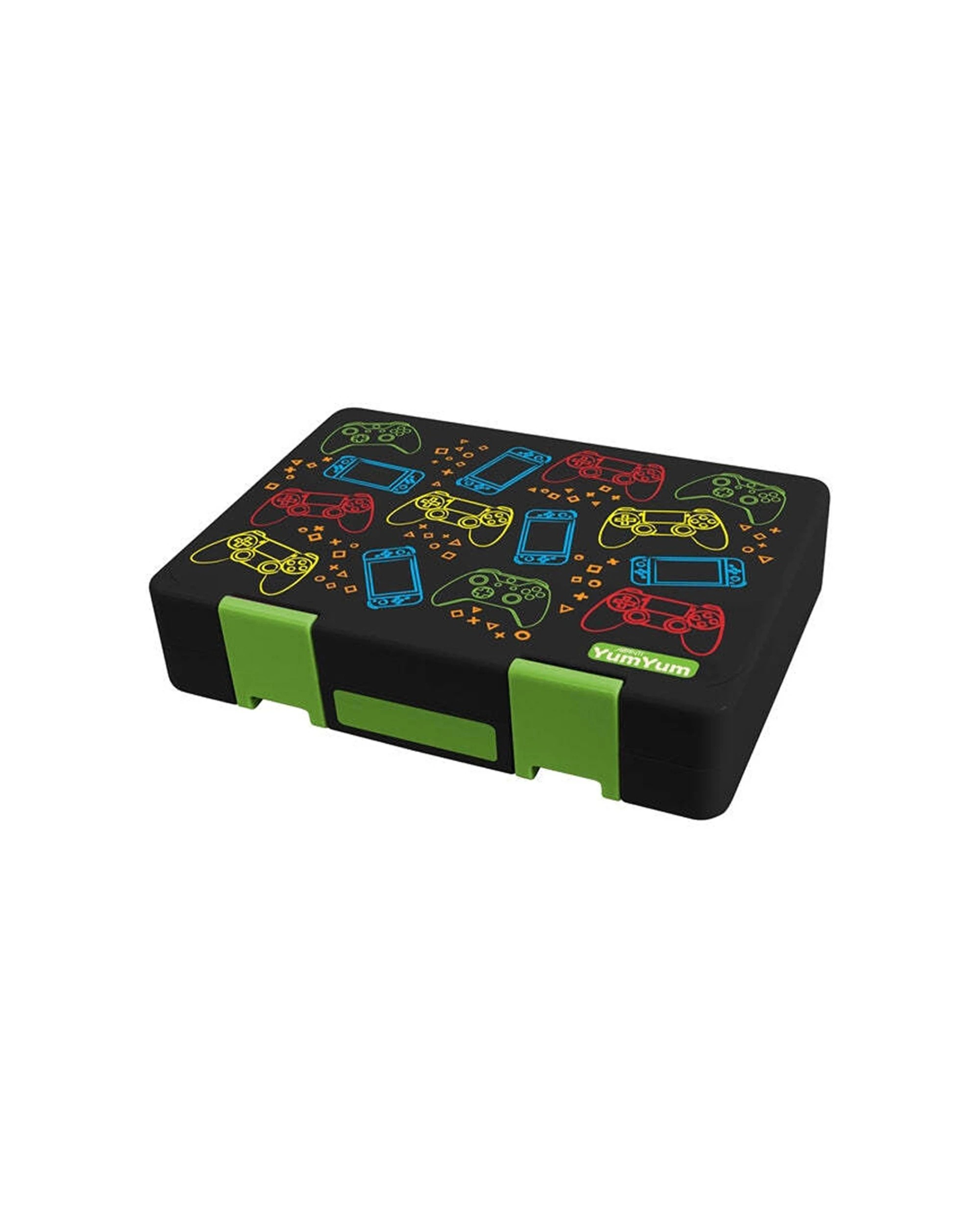 1 Avanti Yum Yum Kids Children Bento Box With Divider Gaming Pattern Leak Proof - Multi, 1 of 1