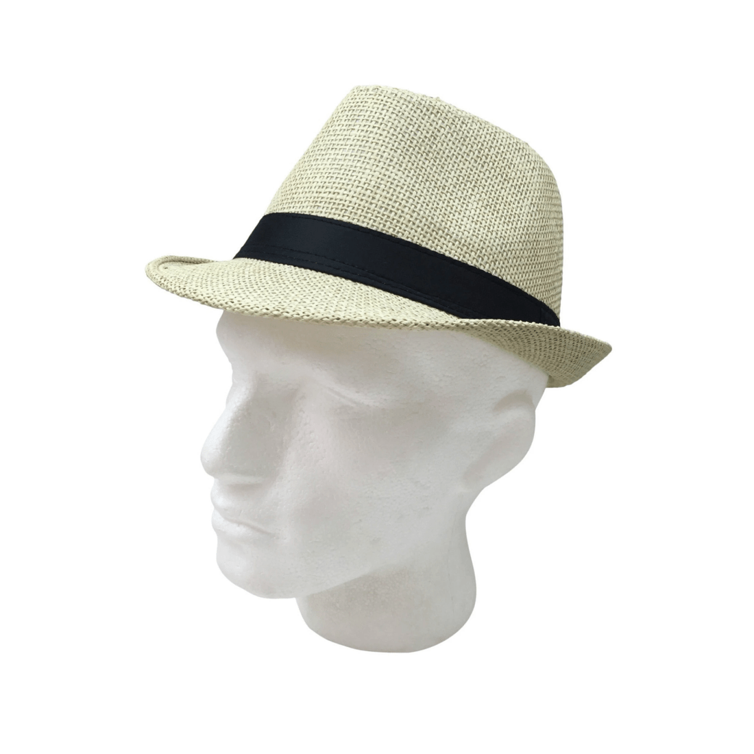 1 BR Costumes Paper Straw Fedora Hat for Parties and Costumes, 1 of 3