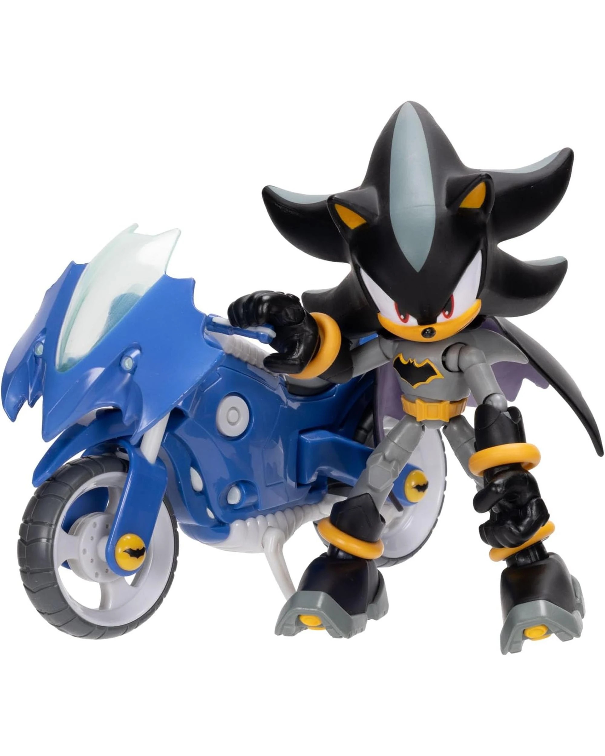 7 Sonic The Hedgehog X DC Shadow as Batman 5 inch Figure with Batcycle, 7 of 8